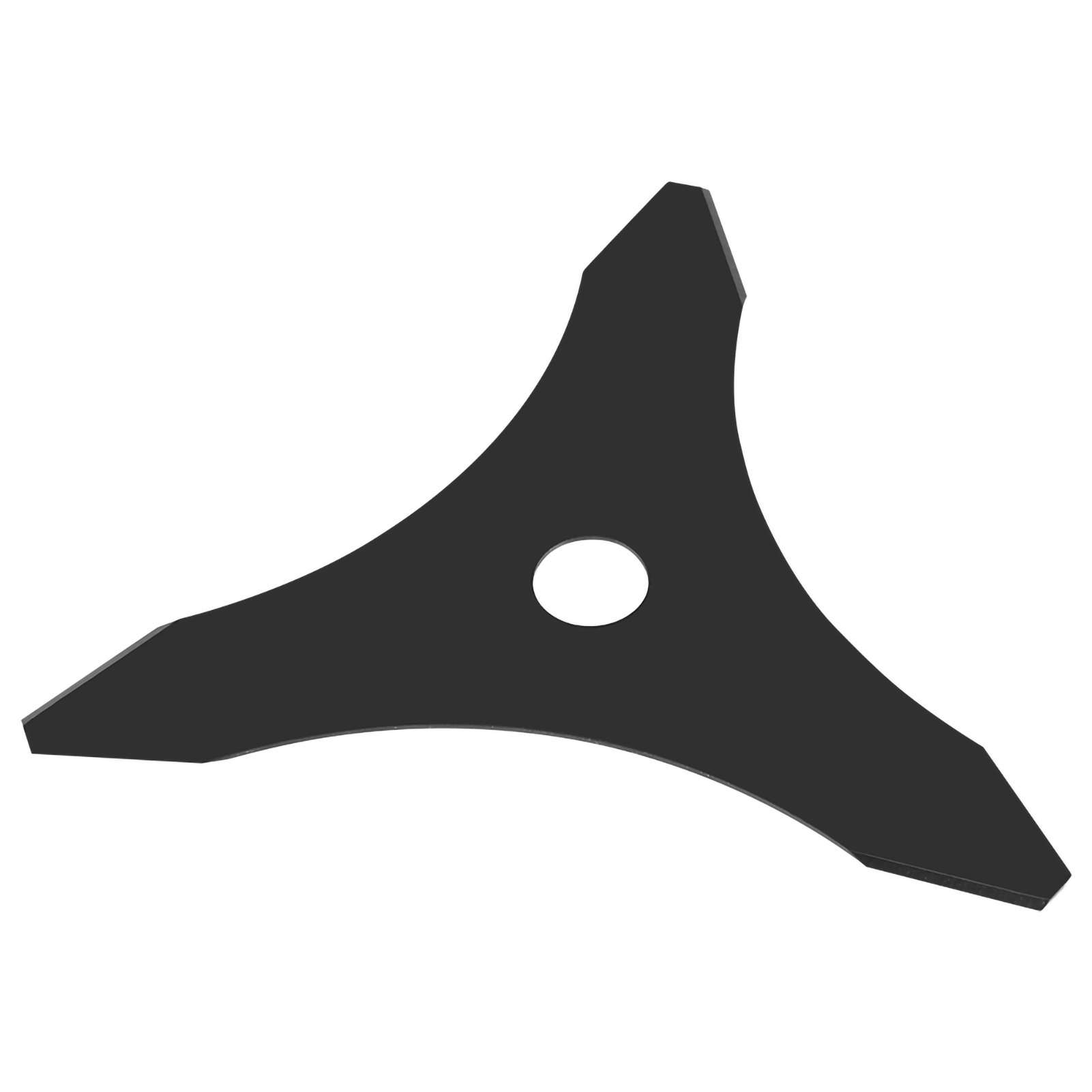 25,4 Cm Langes 3-zahn-freischneidermesser, Ersatzmesser Für Rasentrimmer, Schwarz, Stahl, 1 Stück