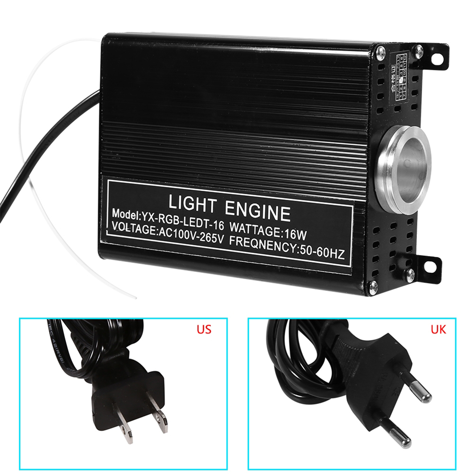 16-w-rgbw-led-lichtleiter-deckenleuchten-set Mit Motor, Kabeln Und Fernbedienung, Eu-stecker, Sternenhimmel-design