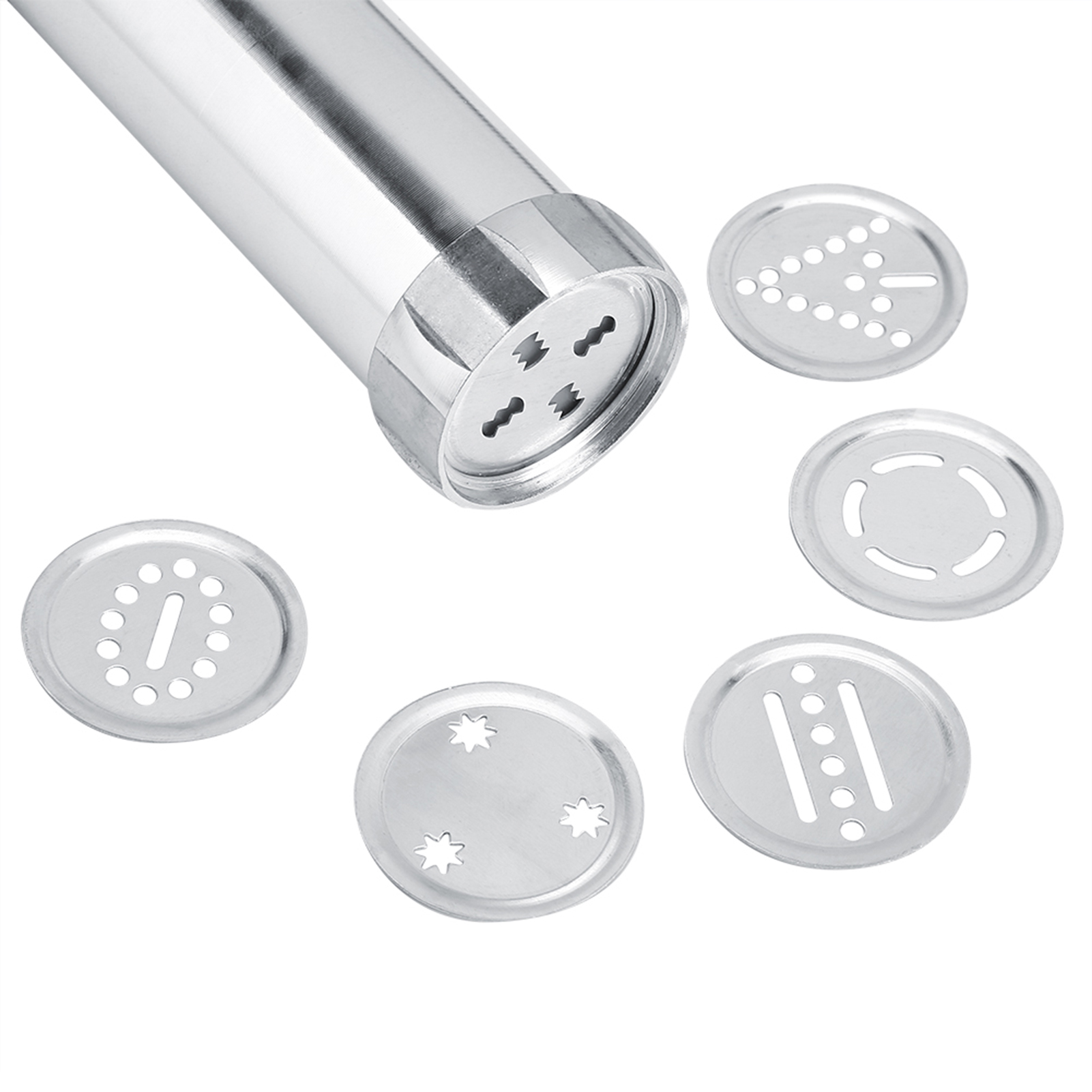 4er-set Spritzbeutel Mit Tüllen, Kekspresse Aus Edelstahl, Keksformer Für Gebäck, Tortendekorationswerkzeug, Küchenutensil