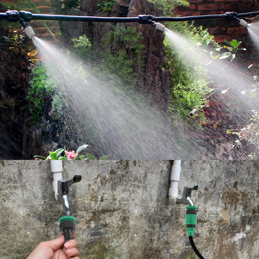 Automatisches Bewässerungsset 10 M Mit Mikro-bewässerungsschlauch Für Garten, Gewächshaus Und Pflanzen Mit Tropfbewässerungssystem.