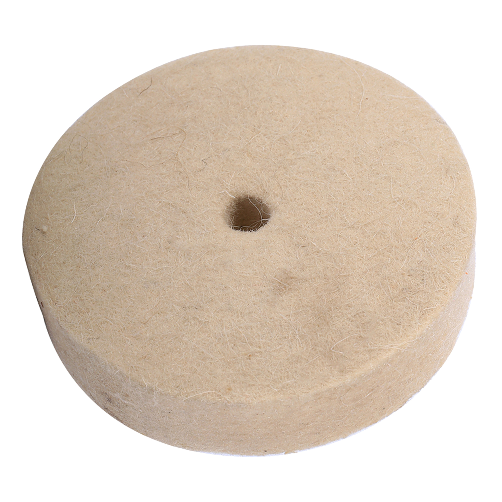 Polierscheibe Aus Weichem Wollfilz, 100 X 25 Mm (4 Zoll), Beige, Rund, Zum Schleifen Und Polieren, 1 Stück, Werkzeug Zum Veredeln