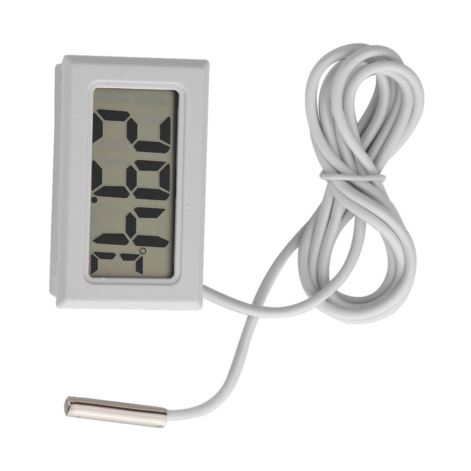 Digitales Lcd-thermometer Mit Externer Sonde, Mini-led-digitalanzeige, Präzise Temperaturmessung Im Innen- Und Außenbereich