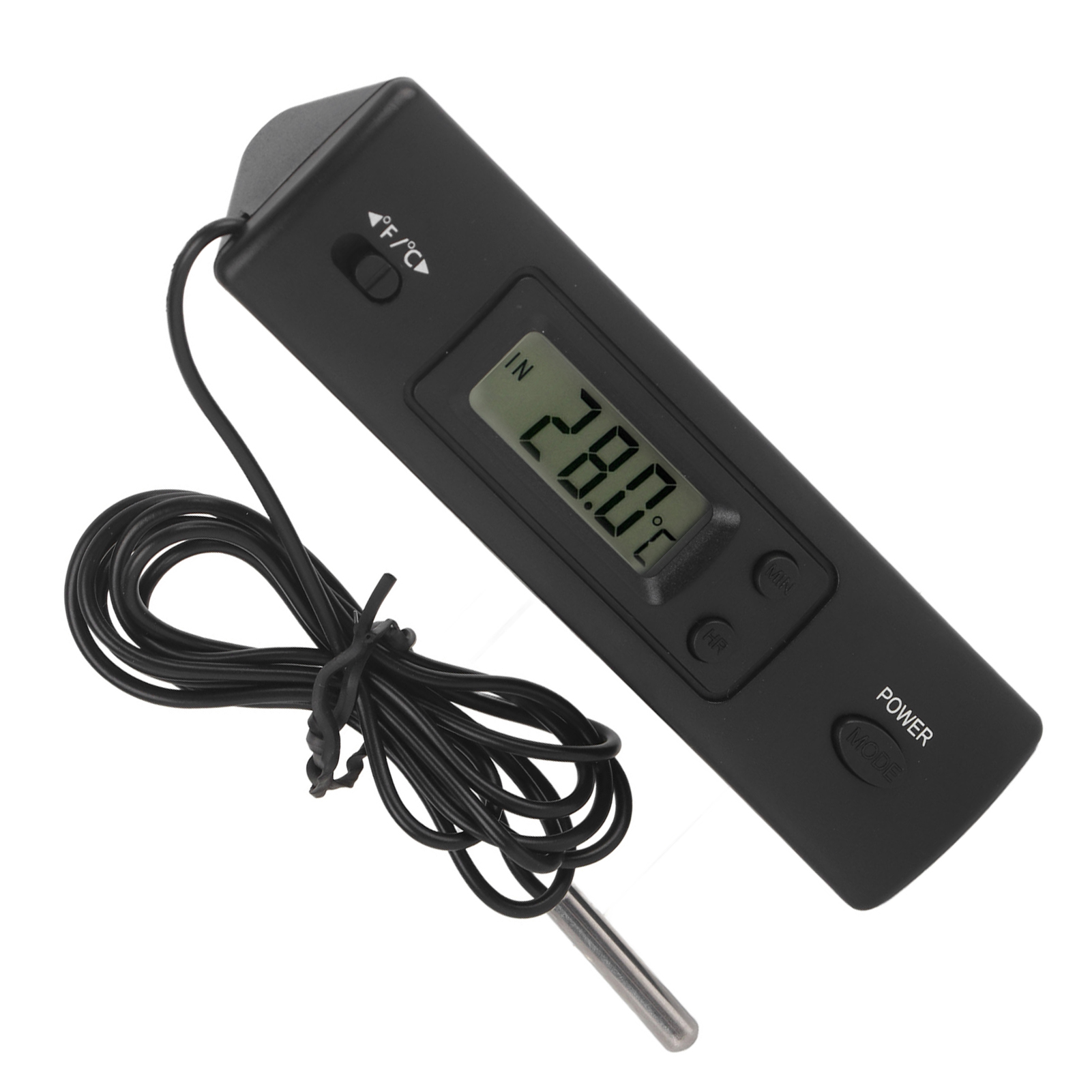 Elektronisches Lcd-digitalthermometer Mit Kabelgebundener Sonde Für Kühlschränke, Genaue Temperaturmessung, Digitale Anzeige.