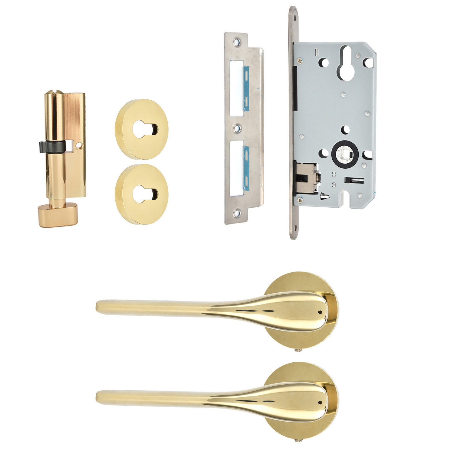 Moderne Innentürschlösser Mit Griff, Einbruchschutz-set Für Schlafzimmer, Mechanisches Sicherheitsschloss, Robuste Ausführung