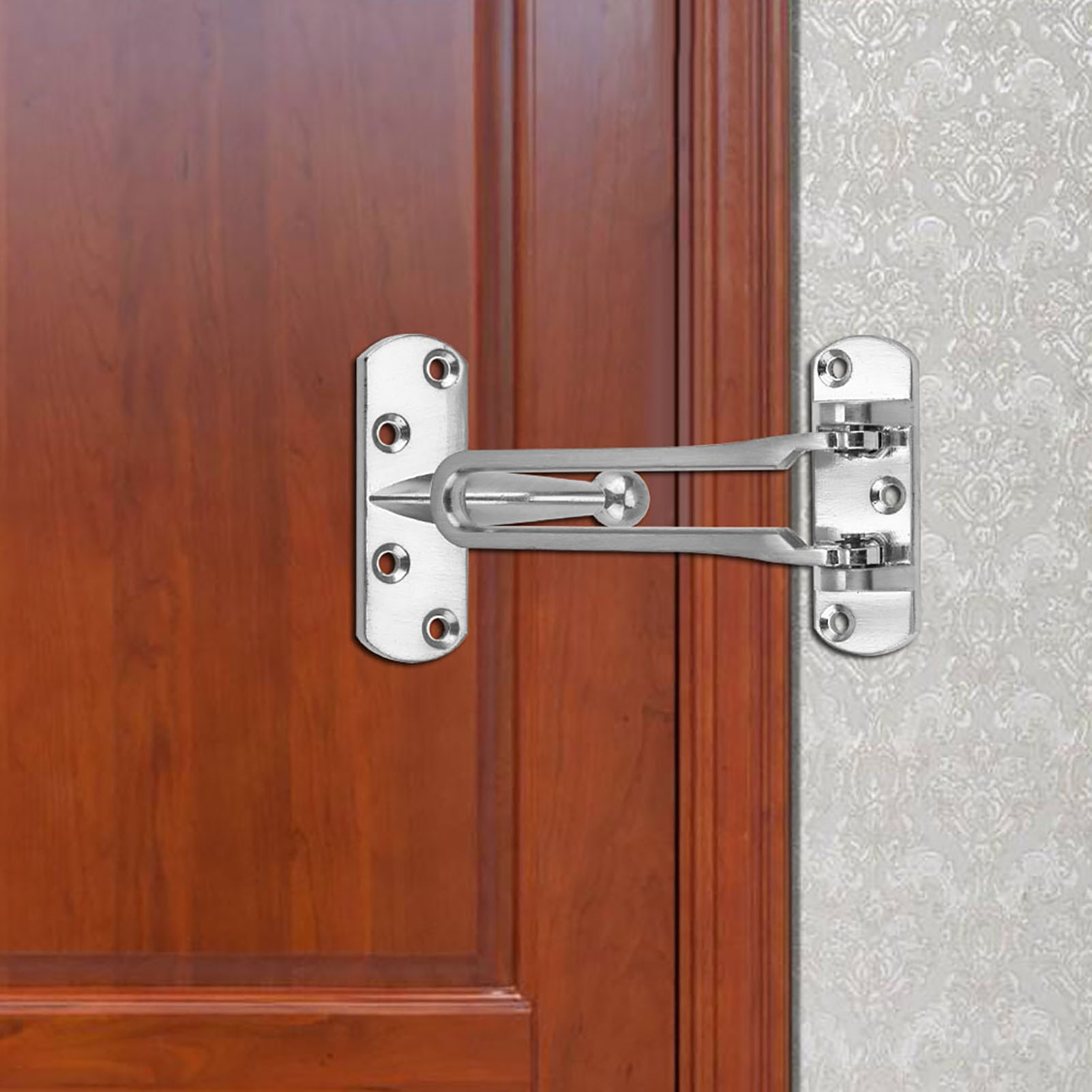 Verstärktes Sicherheitsschloss Aus Zinklegierung Für Haustüren, Sicherheitsriegel Für Häuser Und Hotels, Hochbelastbares Riegelschloss, Zuverlässige Hardware.