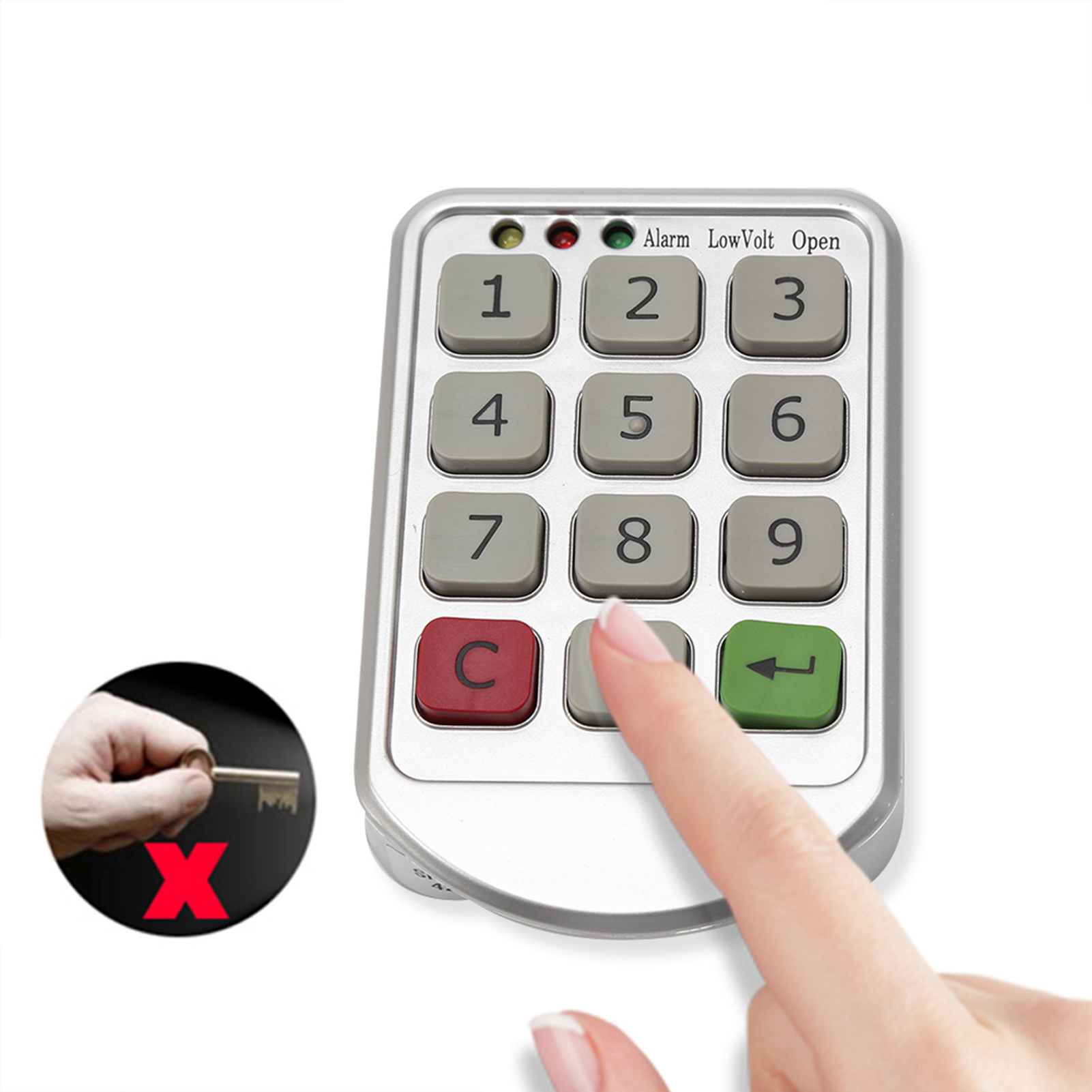 Digitaler Tresor Mit Intelligenter Tastatur, Elektronischem Code-türschloss, Zahlentastatur Für Den Schrank, Erhöhte Sicherheit
