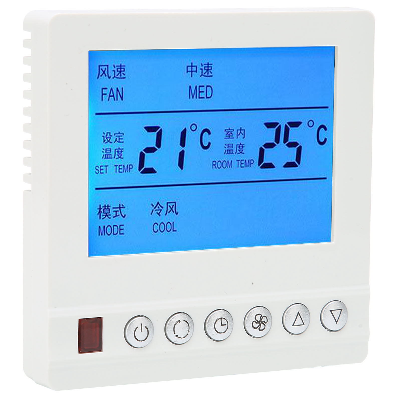 Intelligenter 220-v-thermostat, Wassertemperaturregler Für Zentrale Klimaanlagen, 3-stufiger Schalter, Wandregler Für Den Innenbereich