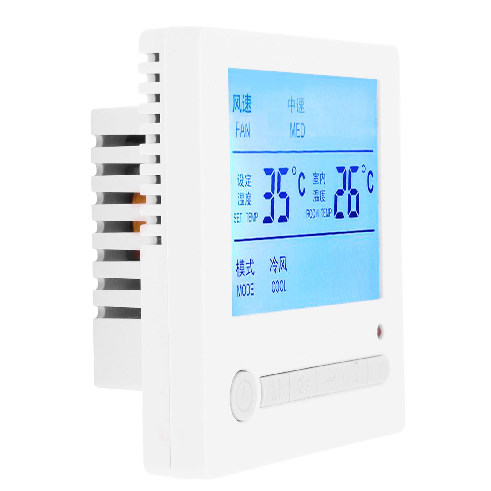 Ac220v Lcd-smart-thermostat, Gebläsekonvektor-temperaturregler, Klimaanlagen-bedienfeld, Wandschalter