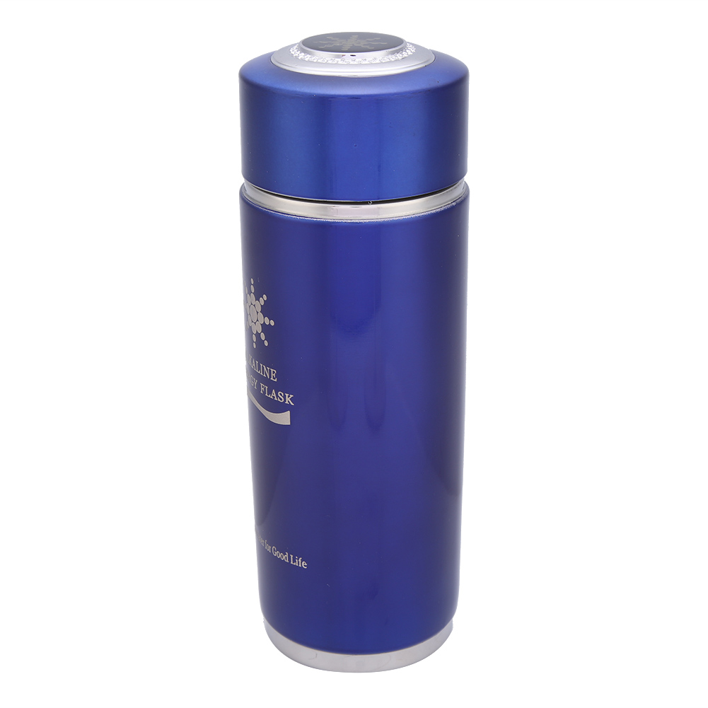 Nano Balance Ionisierende Wasserflasche Für Alkalisches Wasser, Bioenergie-becher Mit Nachfüllbarem Doppelfilter, Blaue Flasche 420 Ml
