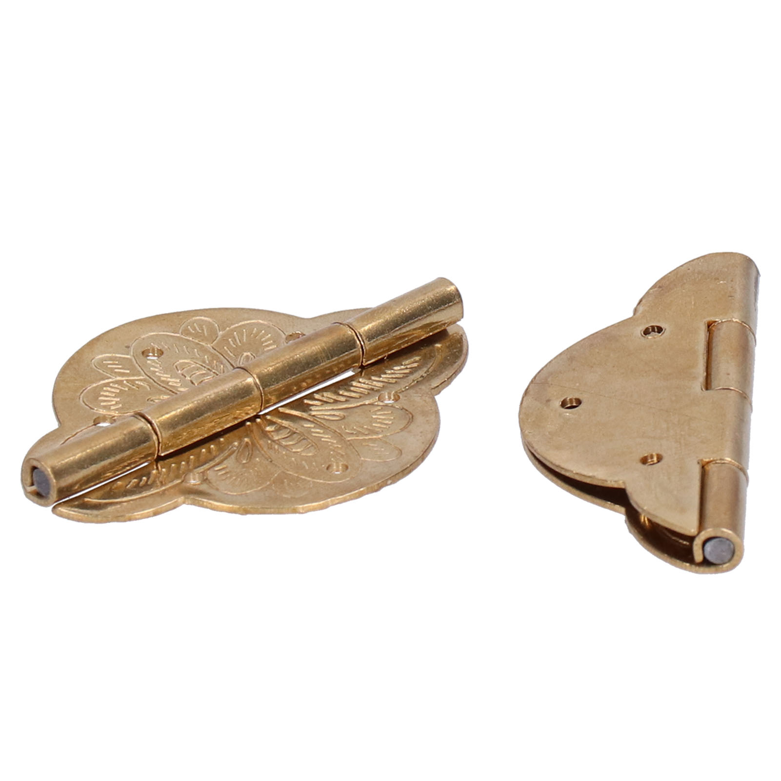 Antike Messingscharniere, Kleines Set Mit 2 Stück, Für Schubladen, Türen, Schränke, Sideboards, Klapptische, Retro-beschläge, Möbelbefestigung, 2 Stück