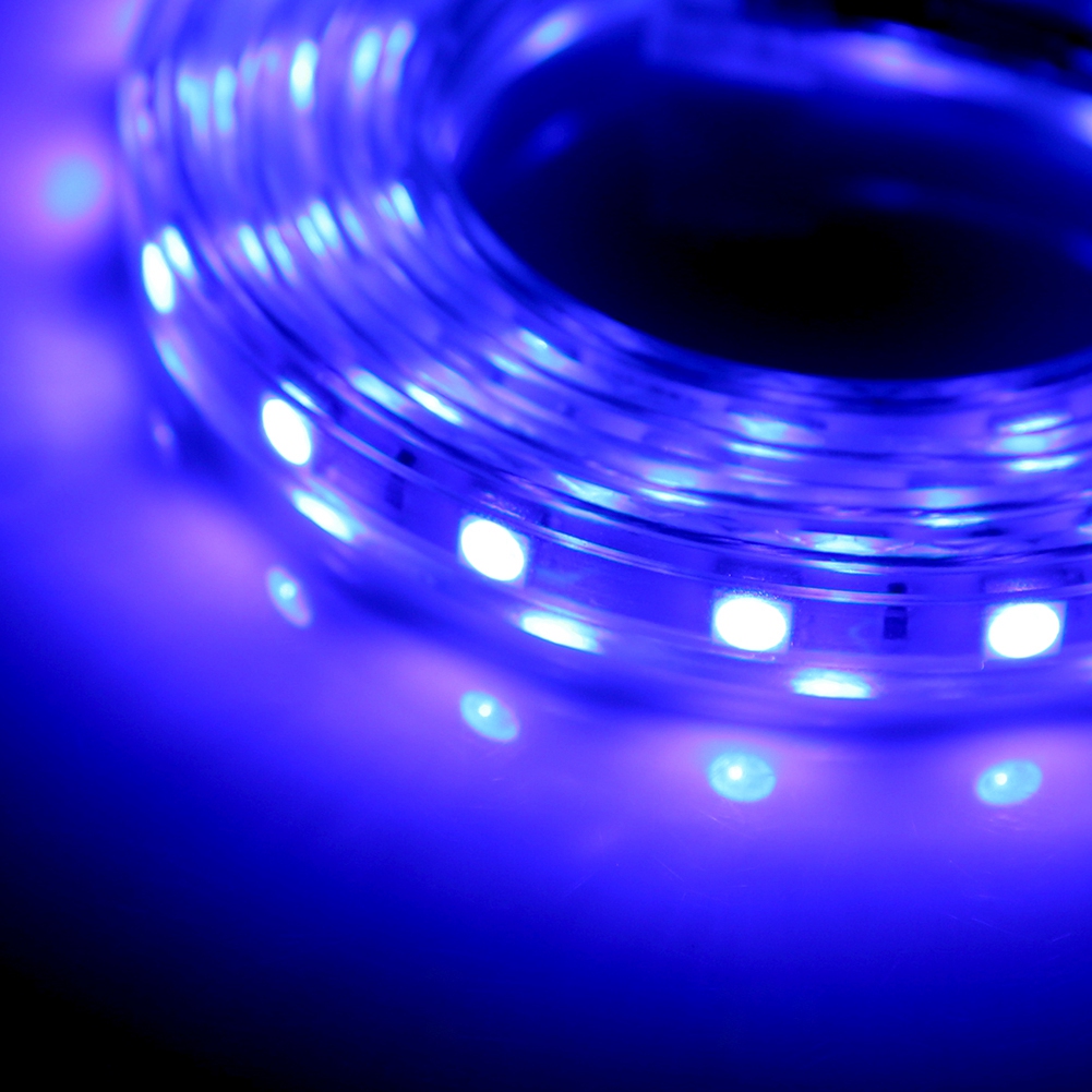 Wasserdichter Smd 5050 Led-streifen, 220 V, 60 Leds/m, Flexibler, Zuschneidbarer Streifen, Blaues Licht, 1 Meter