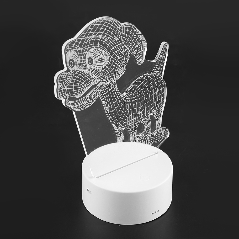 3d-led-schreibtischlampe, 3 W, 4,5 V, Usb, Touch-steuerung, Weißes Lichtpanel, Ohne Fernbedienung, Nachtlicht-dekoration