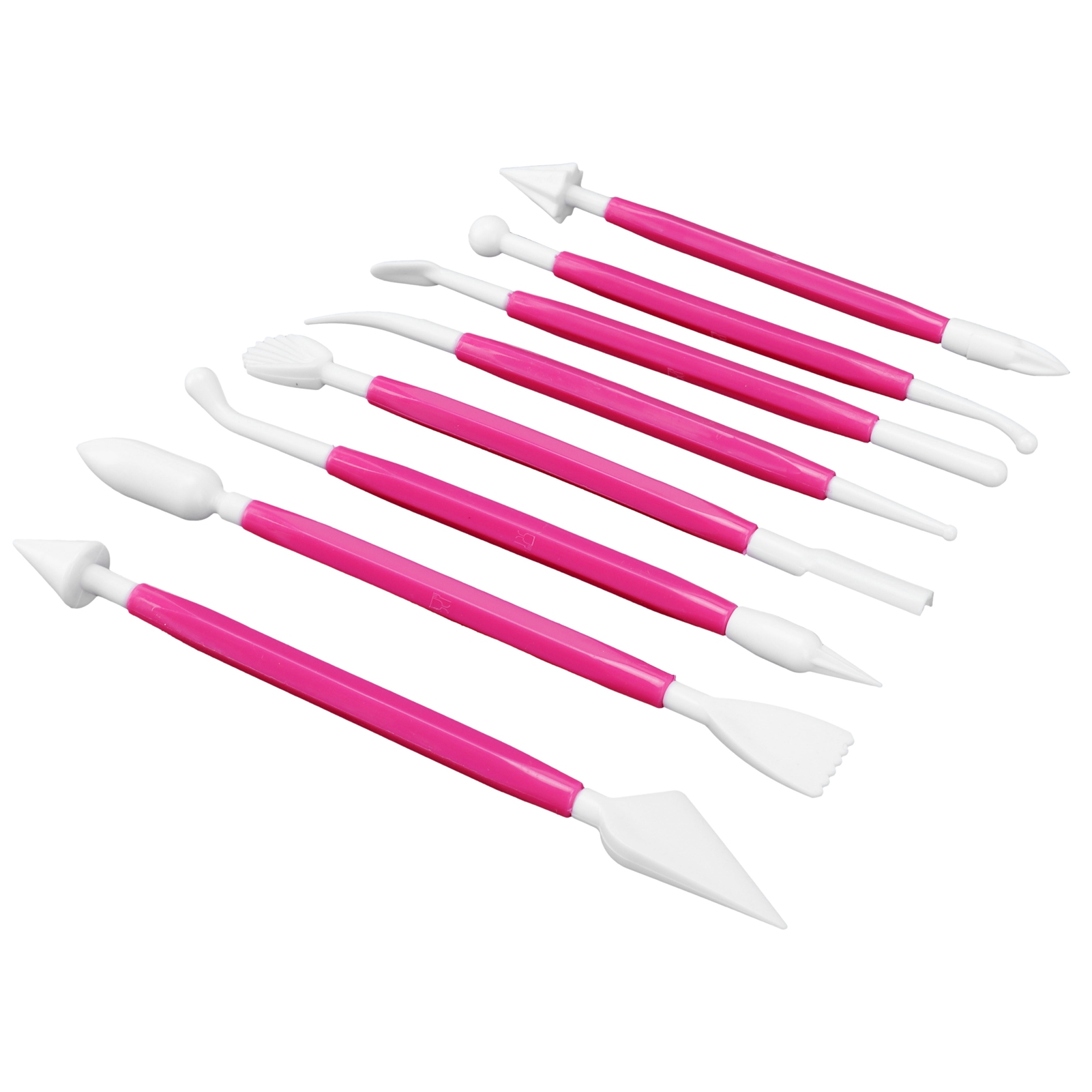 8-teiliges Tortendekorations- Und Gravurwerkzeugset, Modellierstifte, Bastelbedarf, Rot Und Rosa