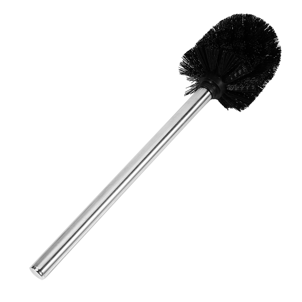 Schwarze Toilettenbürste Mit Rundem Kopf, Edelstahlgriff, Für Die Reinigung Von Badezimmertoiletten, Langlebige Und Hygienische Bürste.