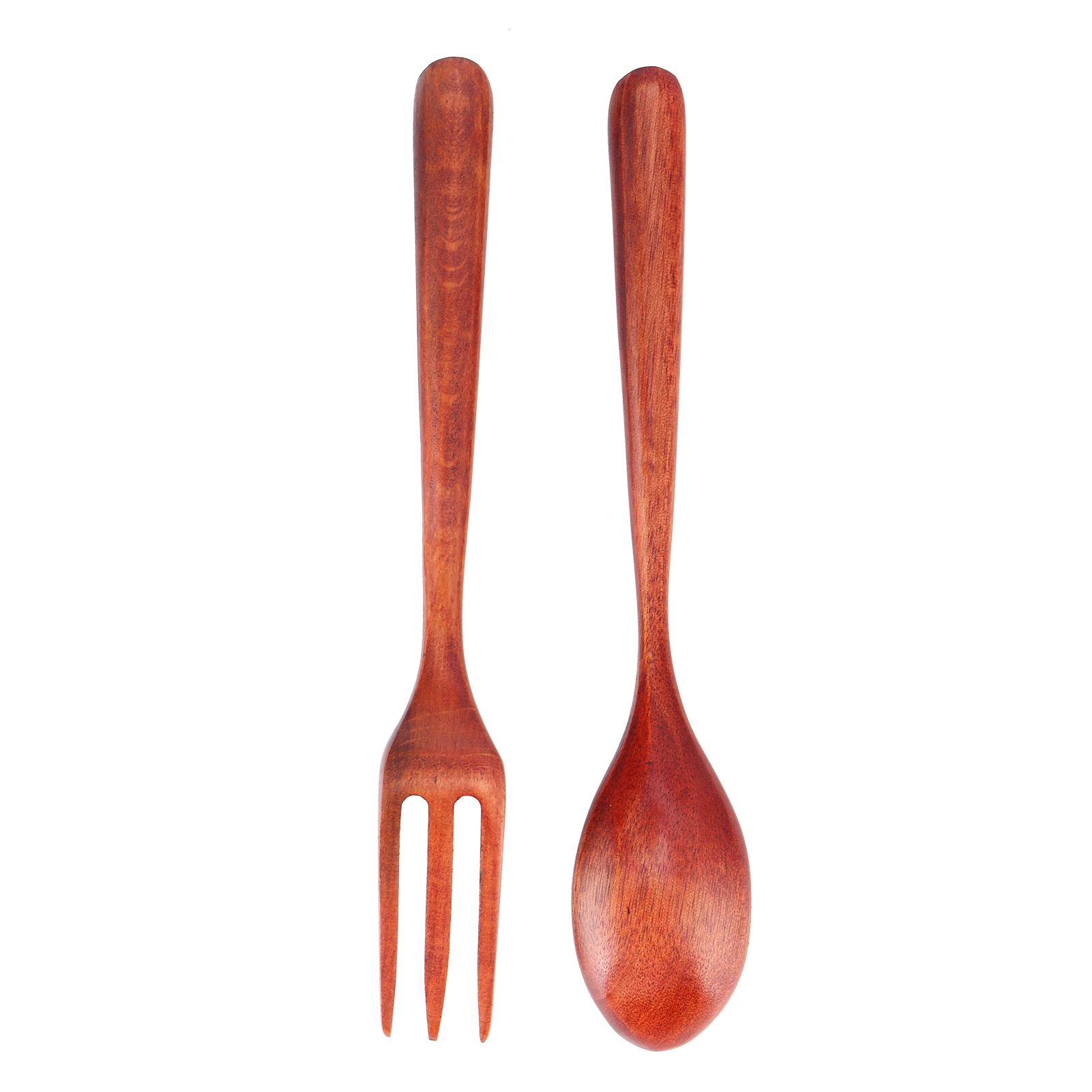 Set Aus 2 Hitzebeständigen Holzlöffeln Und -gabeln, Langlebige Küchenutensilien Für Zuhause, Restaurant Und Büro, Phoebe Wood.