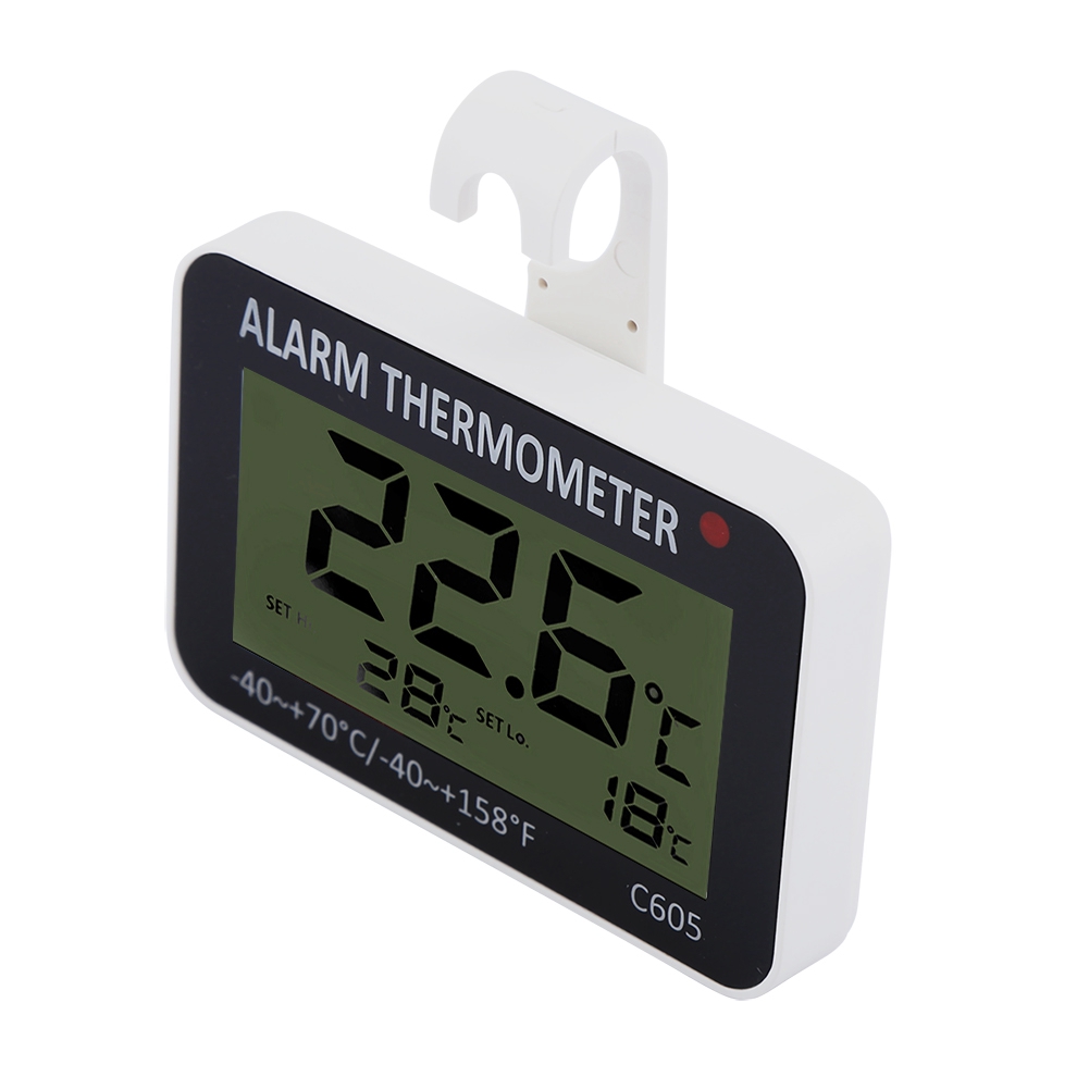 Großes Digitales Lcd-thermometer Für Kühlschrank Und Gefrierschrank, Mit Ständer, Präzise Temperaturanzeige