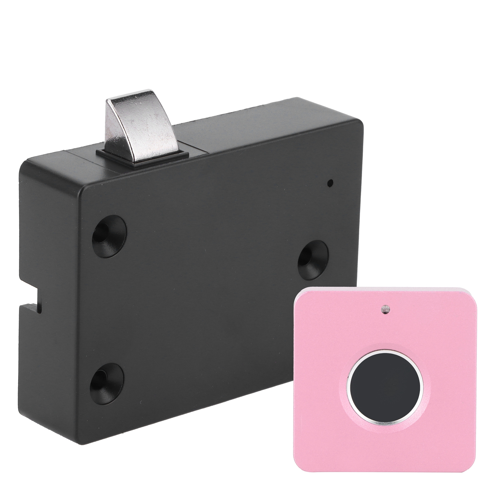 Intelligentes Fingerabdruckschloss Für Möbel, Aluminiumlegierung, Schublade, Schrank, Kompaktes Rosa Elektrisches Schloss