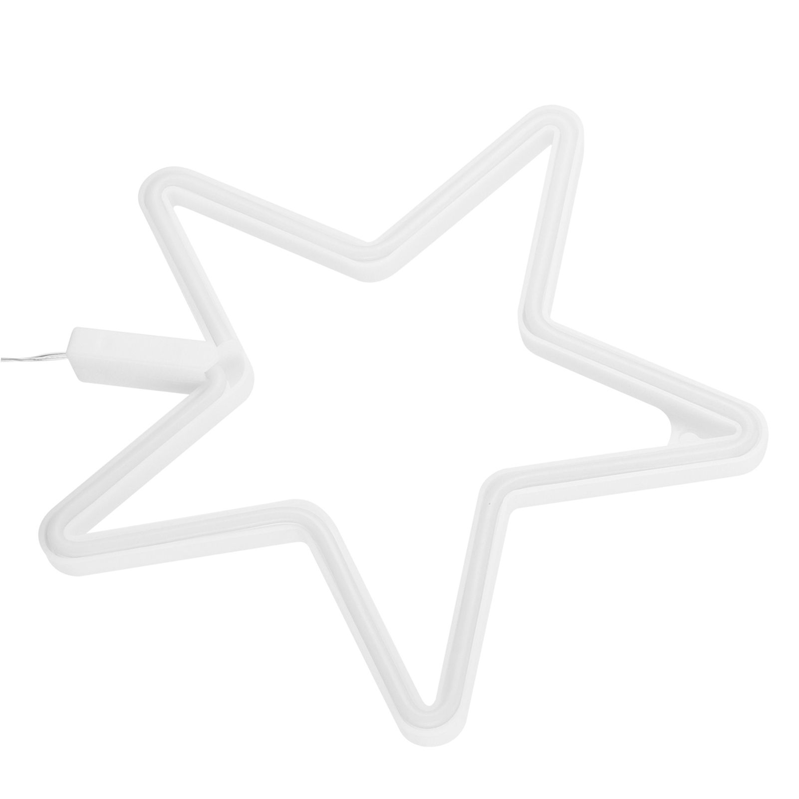 Led-neonstern-lichtschild Für Partys, Geburtstage, Wohnzimmer, Usb-/batteriebetrieben, Blau