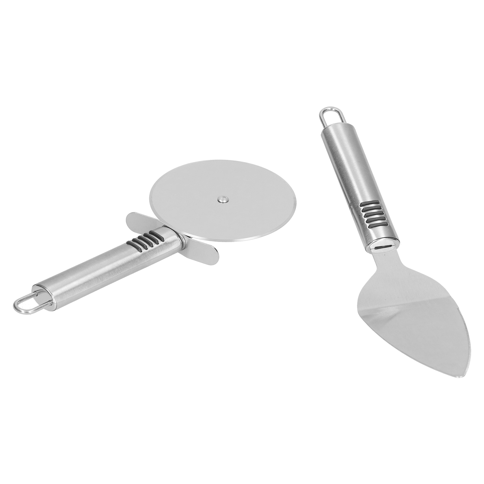 Zweiteiliger Pizzaschneider Aus Edelstahl, Polierte Klinge, Ergonomischer Griff, Scharfes Schneidrad Zum Schneiden Von Pizza Und Pasta