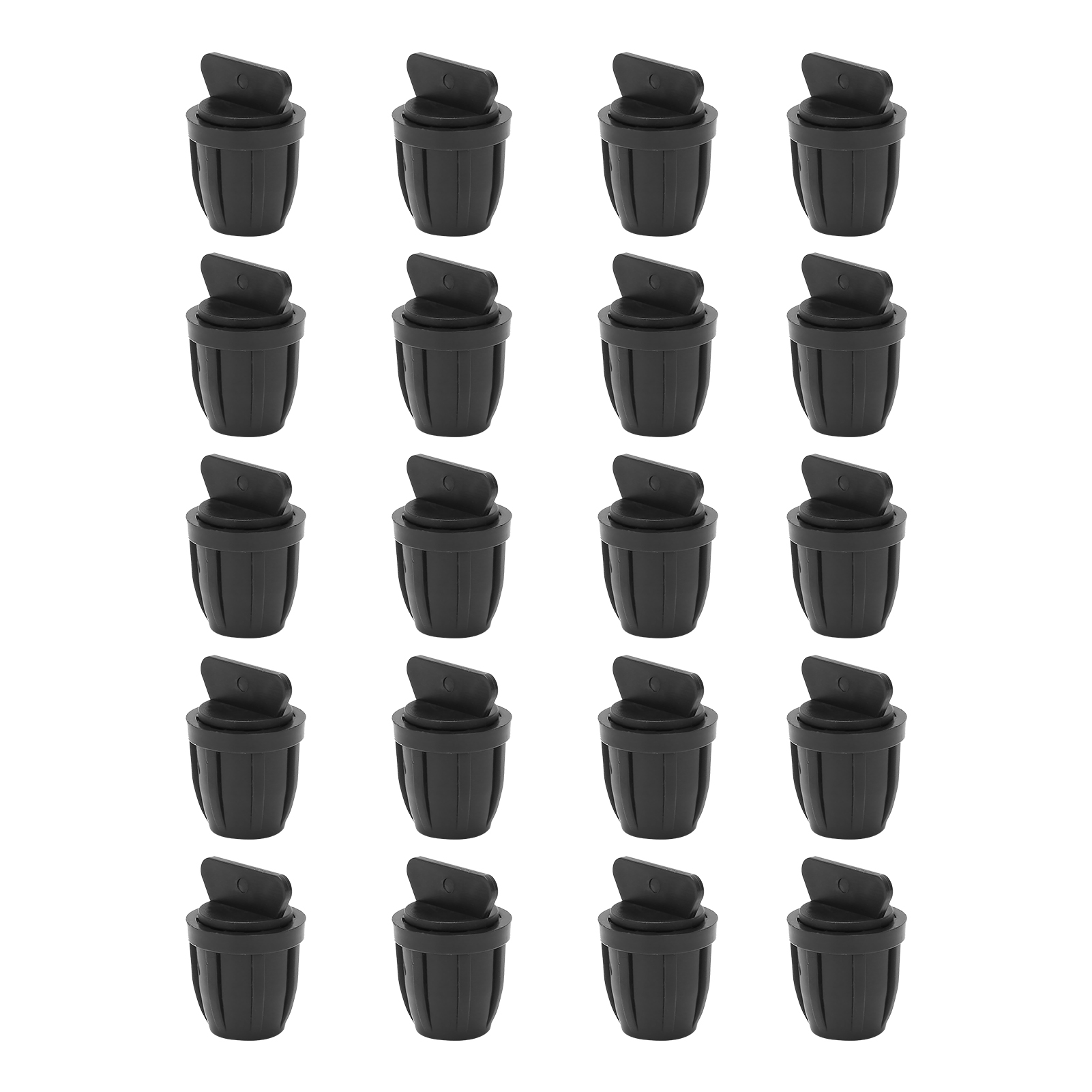 20-teiliges Set Mit Verriegelbaren Rohrendkappen, 8/11 Mm Widerhakenkappen Für Tropfbewässerungsschläuche, Verschlussstücke, Anpassbar An Bewässerungssysteme.