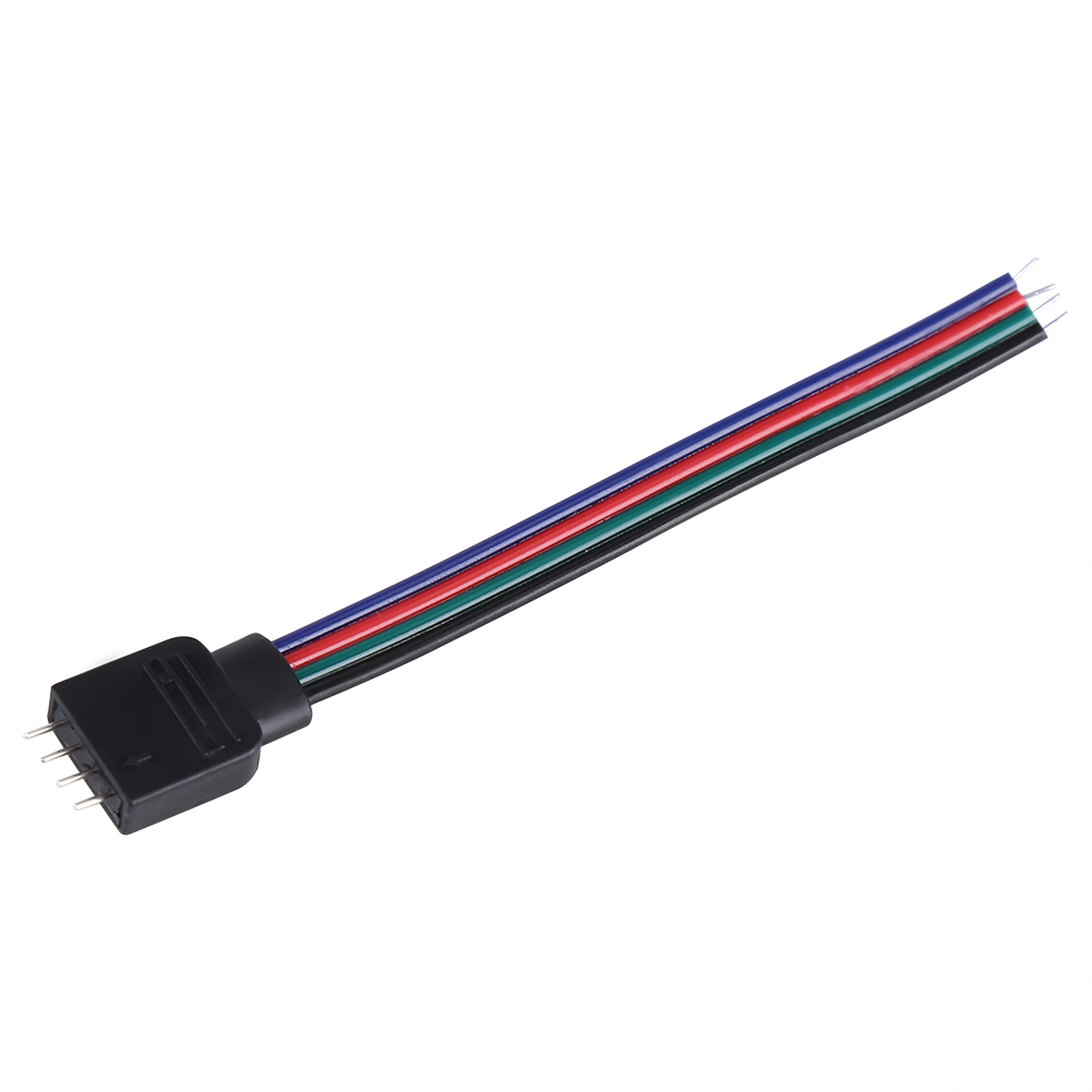 4-poliger 10 Cm Langer Stecker (männlich), 20er-packung Für 5050/3528/3014 Rgb-led-streifen, Verbindungskabel
