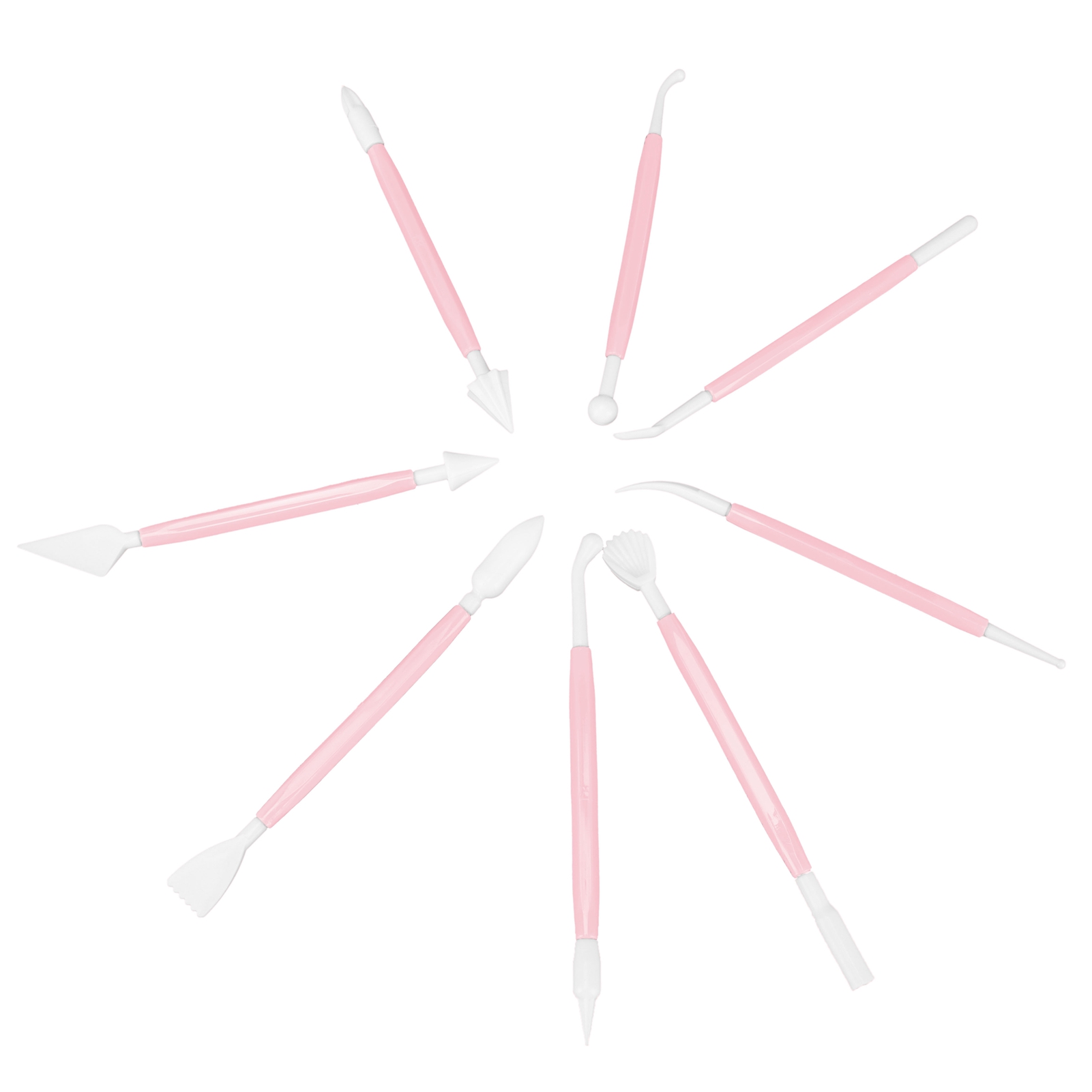 8-teiliges Gebäckwerkzeug-set, Fondantstift Zum Dekorieren Von Torten, Diy-gravurzubehör, Küchenutensilien In Rosa