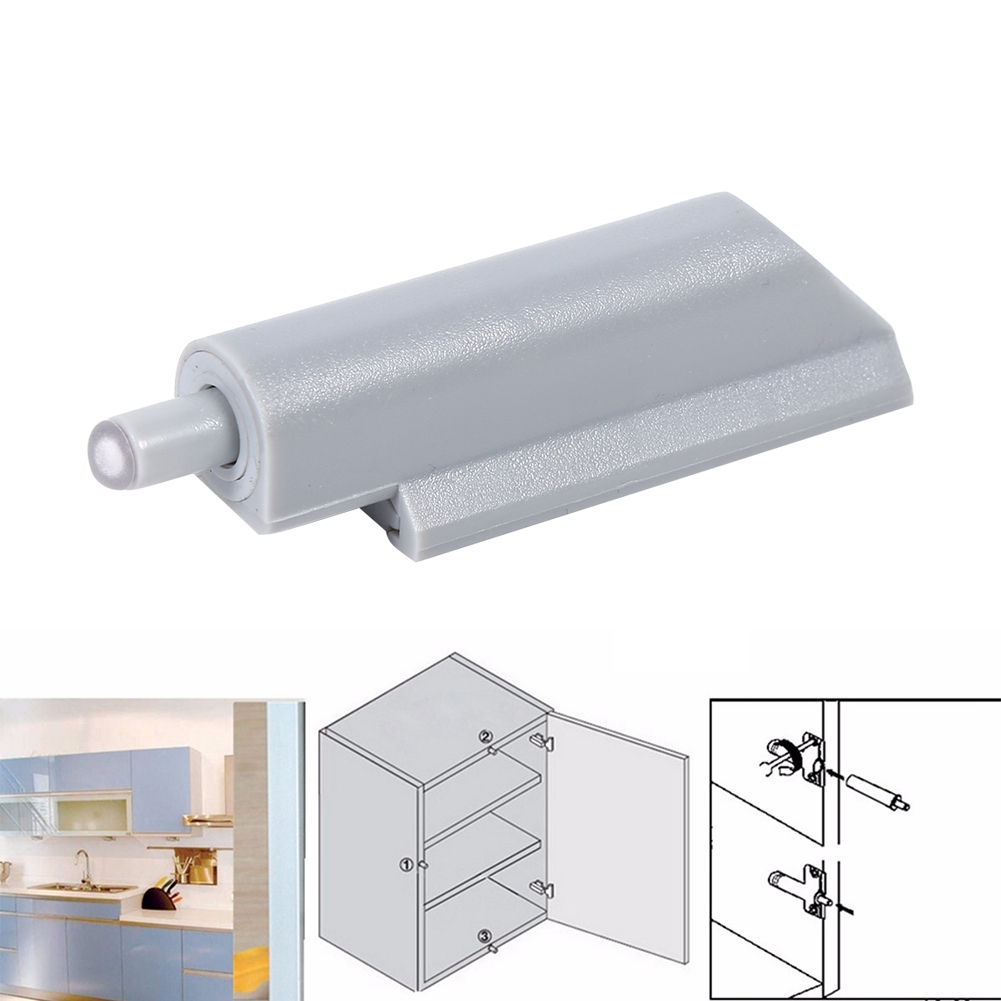 Set Mit 10 Abs-scharnieren Mit Push-to-open-funktion Für Türen, Schränke Und Schubladen, Soft-close-system Mit Anschlag, Kunststoff-endkappe