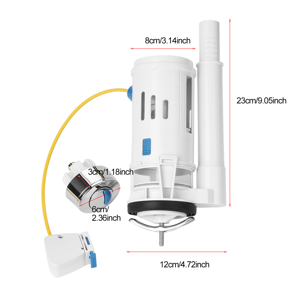 Zweimengenspülknopf Für Toilettenmechanismus, Ablassventil, Spülkastenzubehör, Einteilige Toilette, Ersatzteil, Abs