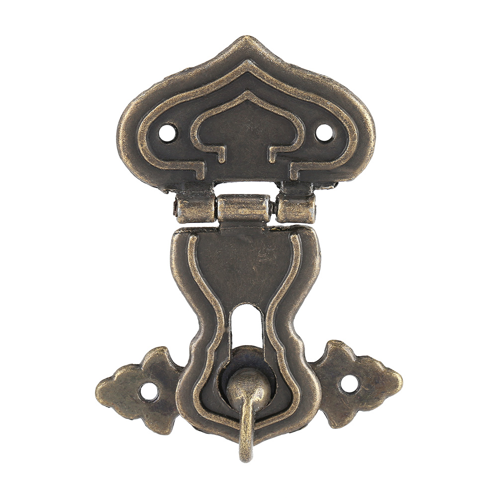 Holzbox Mit 10 Retro-bronzeverschlüssen Für Schmuckkästchen, Schubladenschlösser, Scharniere, Vintage-stil, 10er-packung