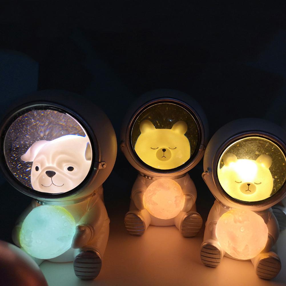 Weltraum-abenteurer-lampe Für Kinder, Bezaubernde Schlafzimmerdekoration, Geschenk Für Jungen, Astronauten-nachtlicht, Wohnaccessoire