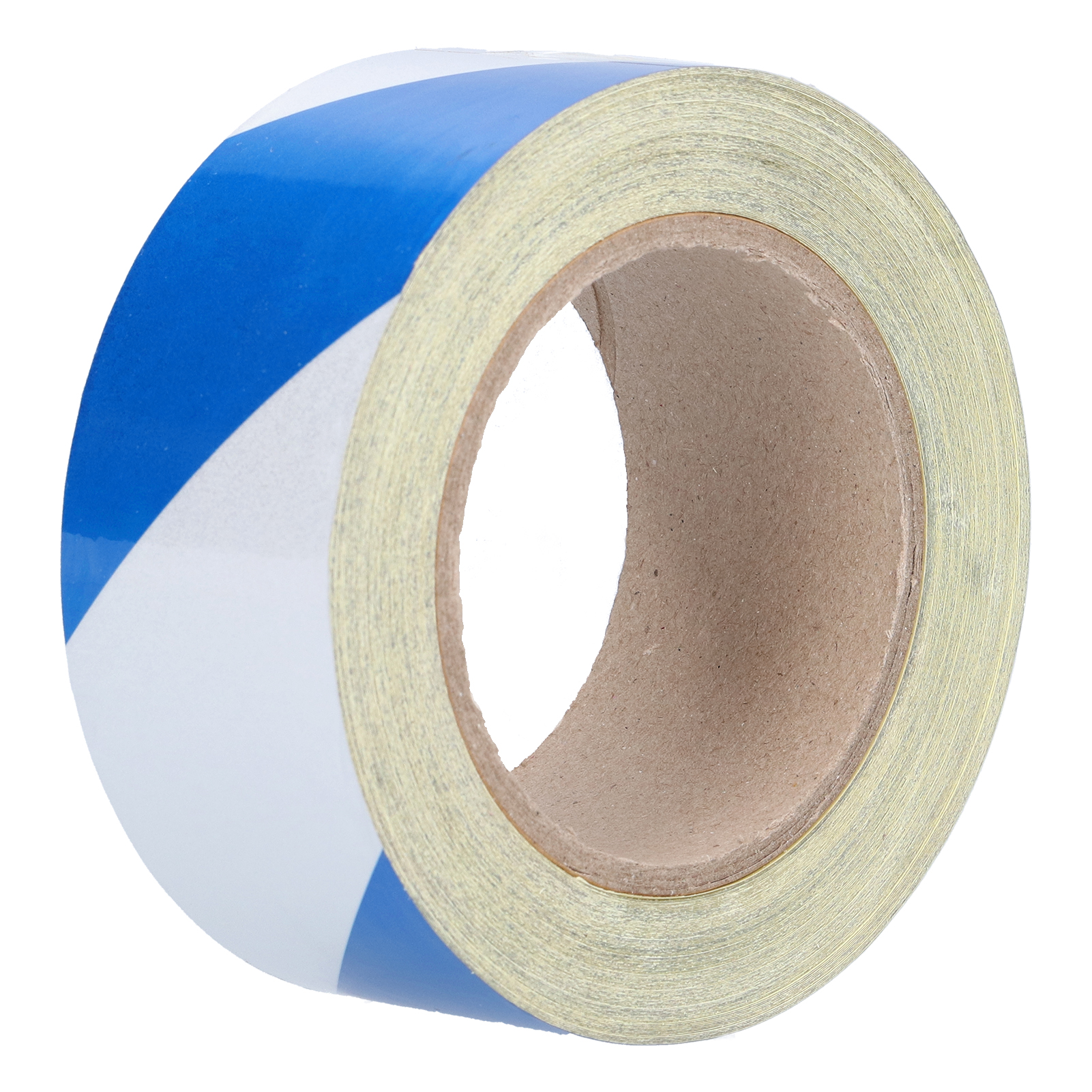 Reflektierendes Klebeband 5 Cm X 30 M, Blau-weiß Gestreift, Gefahrenwarnband, Helles Sicherheitsband Zur Bodenmarkierung