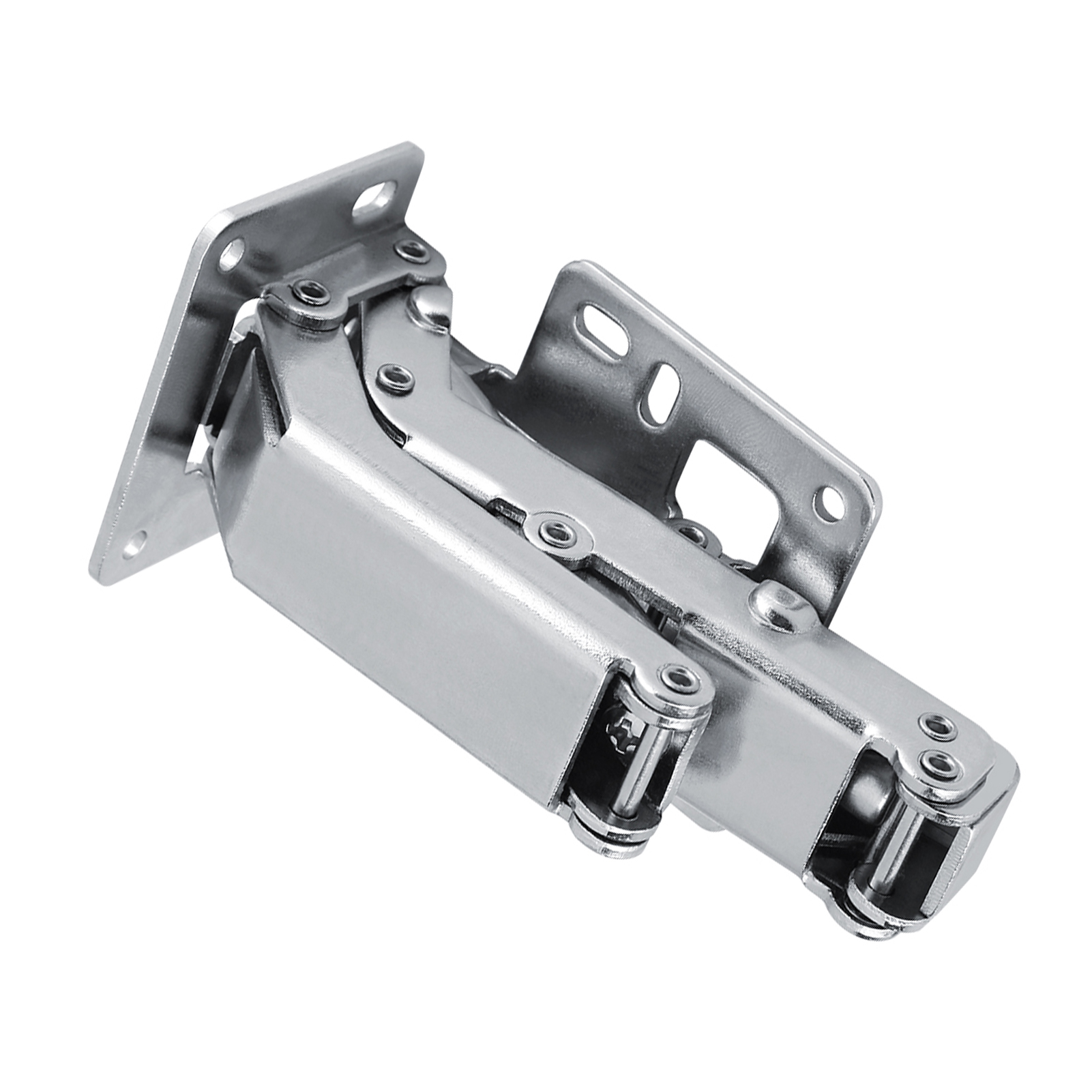 170°-hydraulikscharnier Für Schranktüren, Sanft Und Langsam Schließend, Geeignet Für Dicke Platten, 2er-set, Nickel-finish, Für Küche Und Wohnzimmer