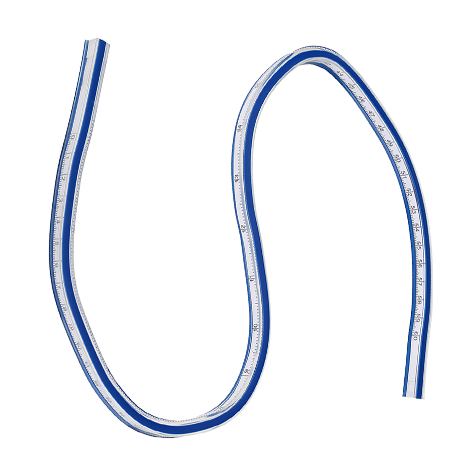 60 Cm Gebogenes, Flexibles Lineal, Flexibles Messwerkzeug Zum Zeichnen, Malen, Grafikdesign Und Für Die Erstellung Von Schnittmustern.