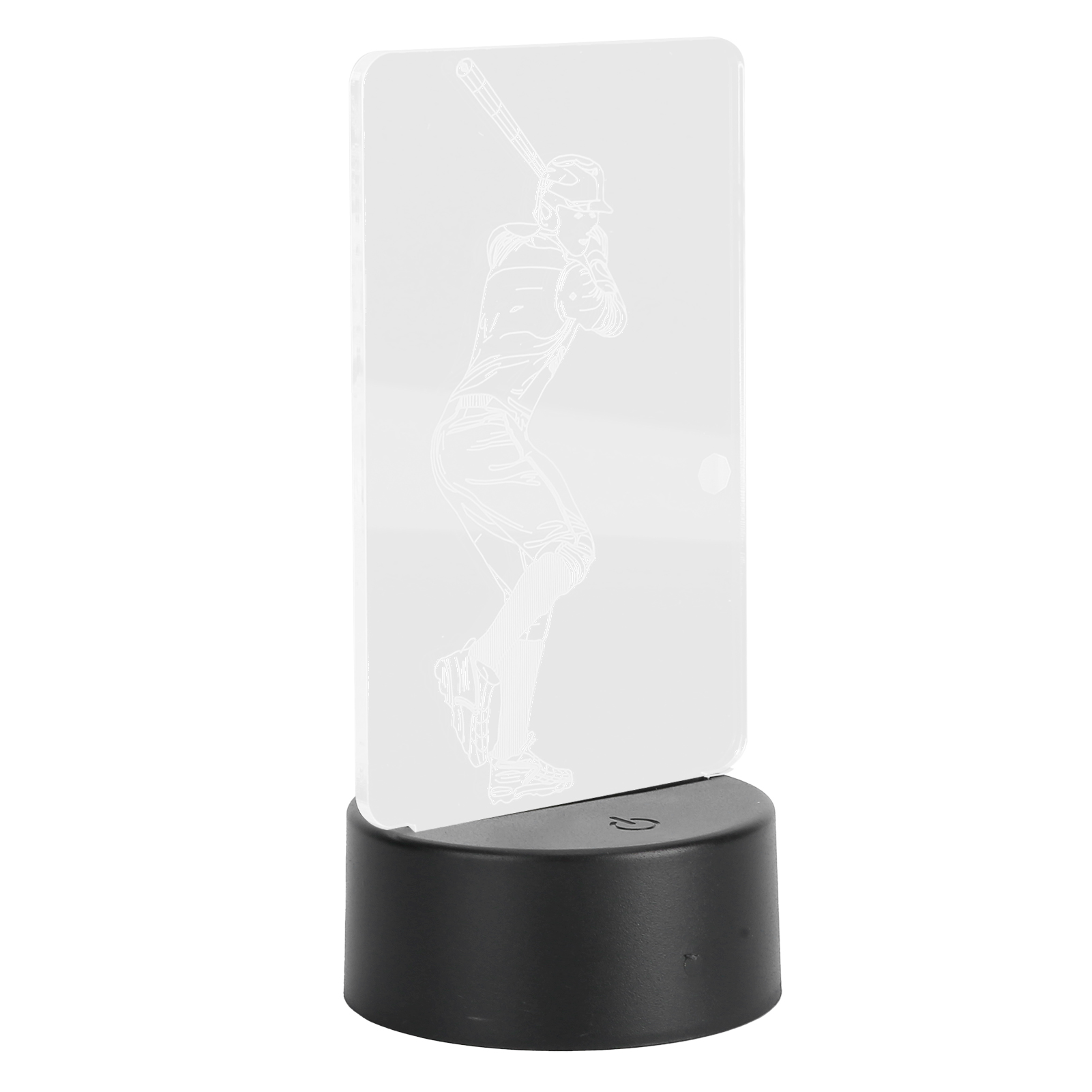 3d-touch-baseballspieler-nachttischlampe, Usb- Oder Batteriebetriebenes Nachtlicht, Wohnaccessoire, Leuchtendes Sportdesign