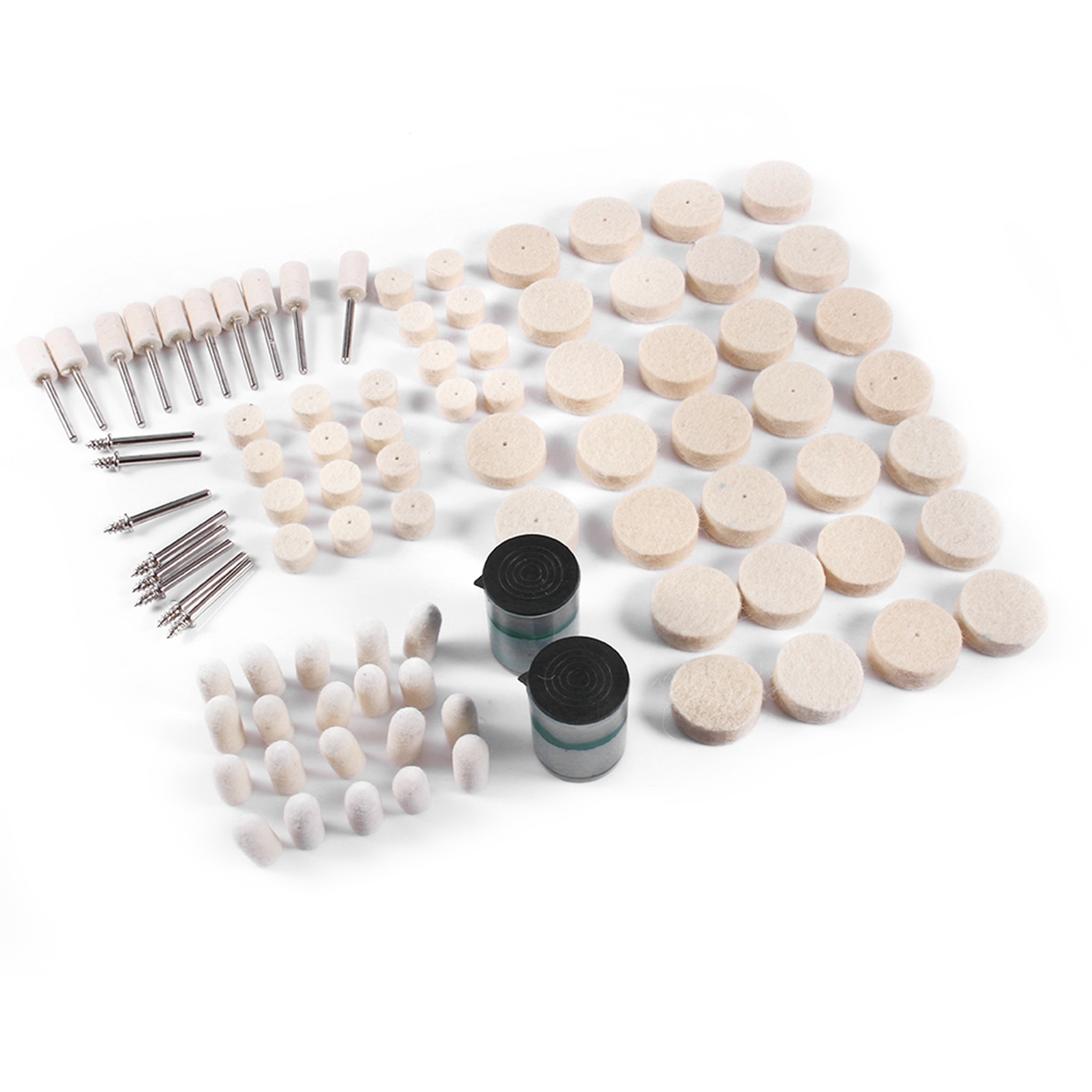Packung Mit 90 Weichen Filzschleifscheiben Zum Polieren Und Reinigen, Gemischte Schleifscheiben Für Rotationswerkzeuge