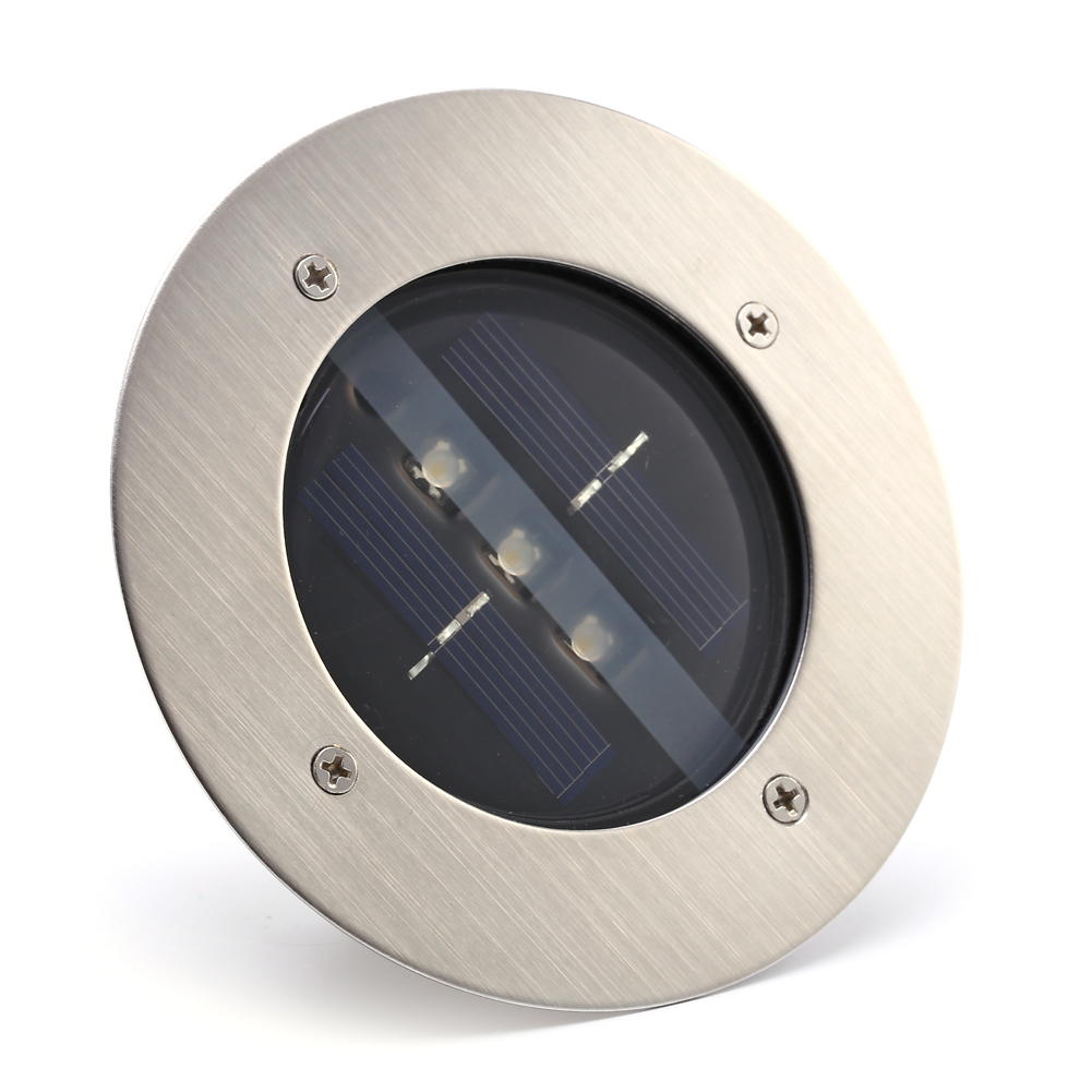 Einbaubare Solar-led-straßenleuchte Für Garten, Einfahrt, Terrasse Und Wege, Wasserdichte Unterflurleuchte, Kabellose Außenbeleuchtung, 2er-pack.