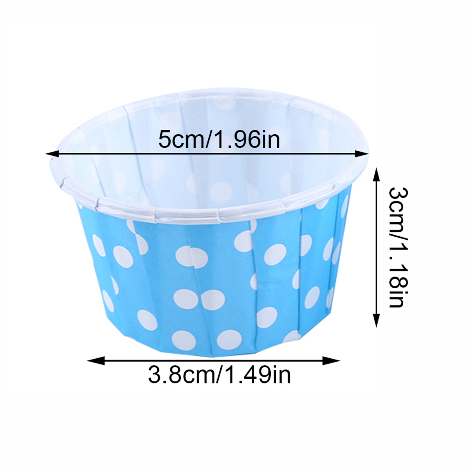 100 Blaue Papier-muffinförmchen, Backförmchen Für Muffins, 100er-packung, Ideal Für Partys Und Hochzeiten