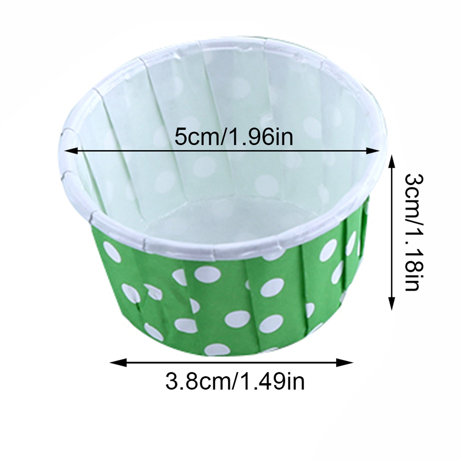 100 Grüne Papier-muffinförmchen, Backförmchen Für Muffins, Für Hochzeiten Und Partys, 100er-packung