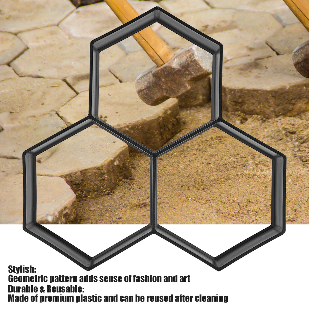 Betonplattenform, Trittsteinschablone, Rasengartenweg, Gehwegplatten, Außenschalung