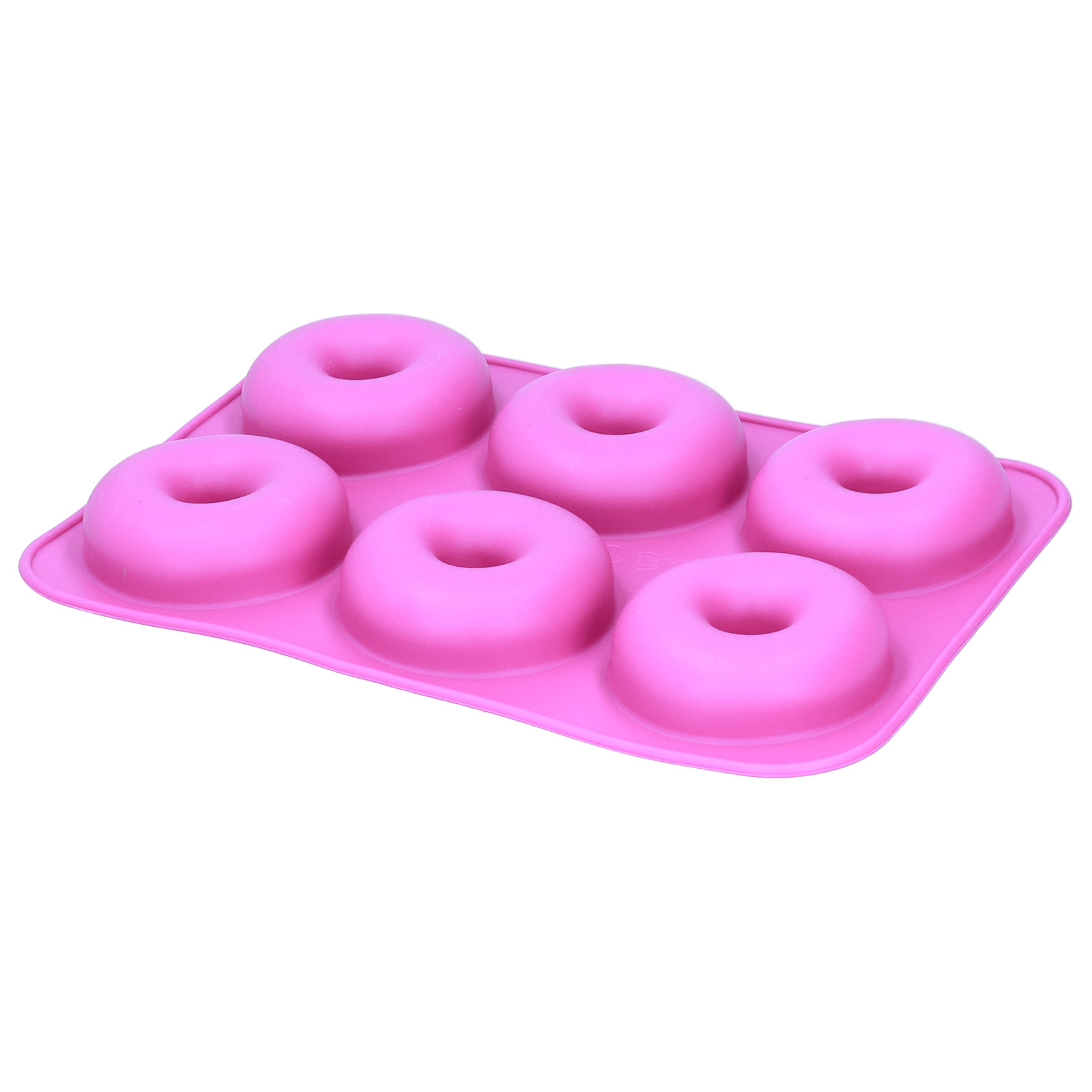 Silikon-donutform Mit 6 Mulden, Antihaftbeschichtet, Runde Schokoladenkuchenform, Backblech, Gebäckwerkzeug (dunkelviolett)