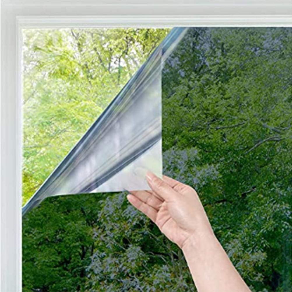 Isolierfolie Für Reflektierende Verglasungen, Einwegspiegelfolie Mit Uv-schutz, Sonnenschutz Für Fenster, Silberkleber, Blockiert Wärme Und Uv-strahlen, Für Den Innenbereich.