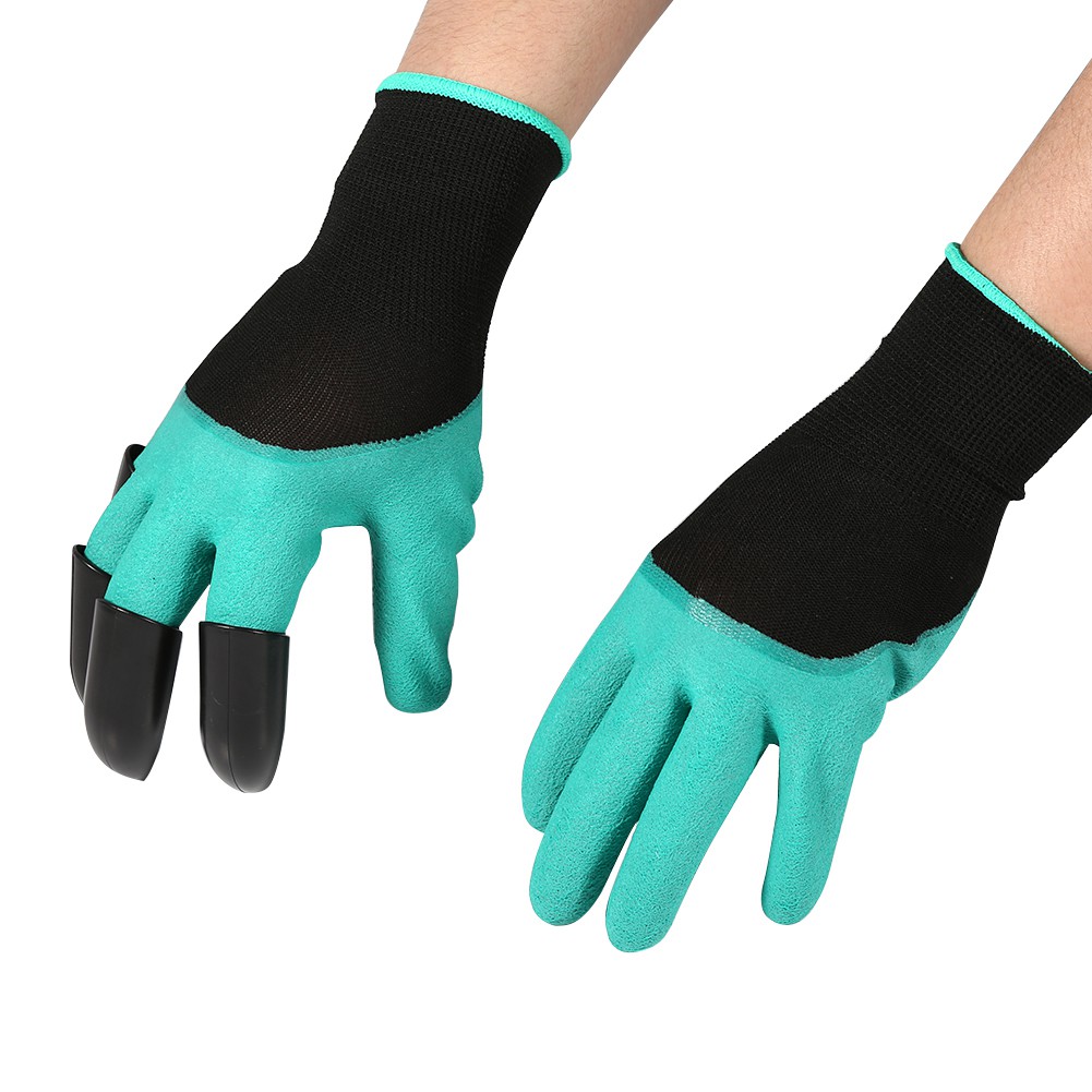 Gartenhandschuhe Für Damen Und Herren, Paar Kratzfeste Handschuhe, Zum Graben, Pflanzen, Jäten, Krallenhandschuhe Für Gemüsegärten, Strapazierfähiges Material, Für Den Einsatz Im Freien.