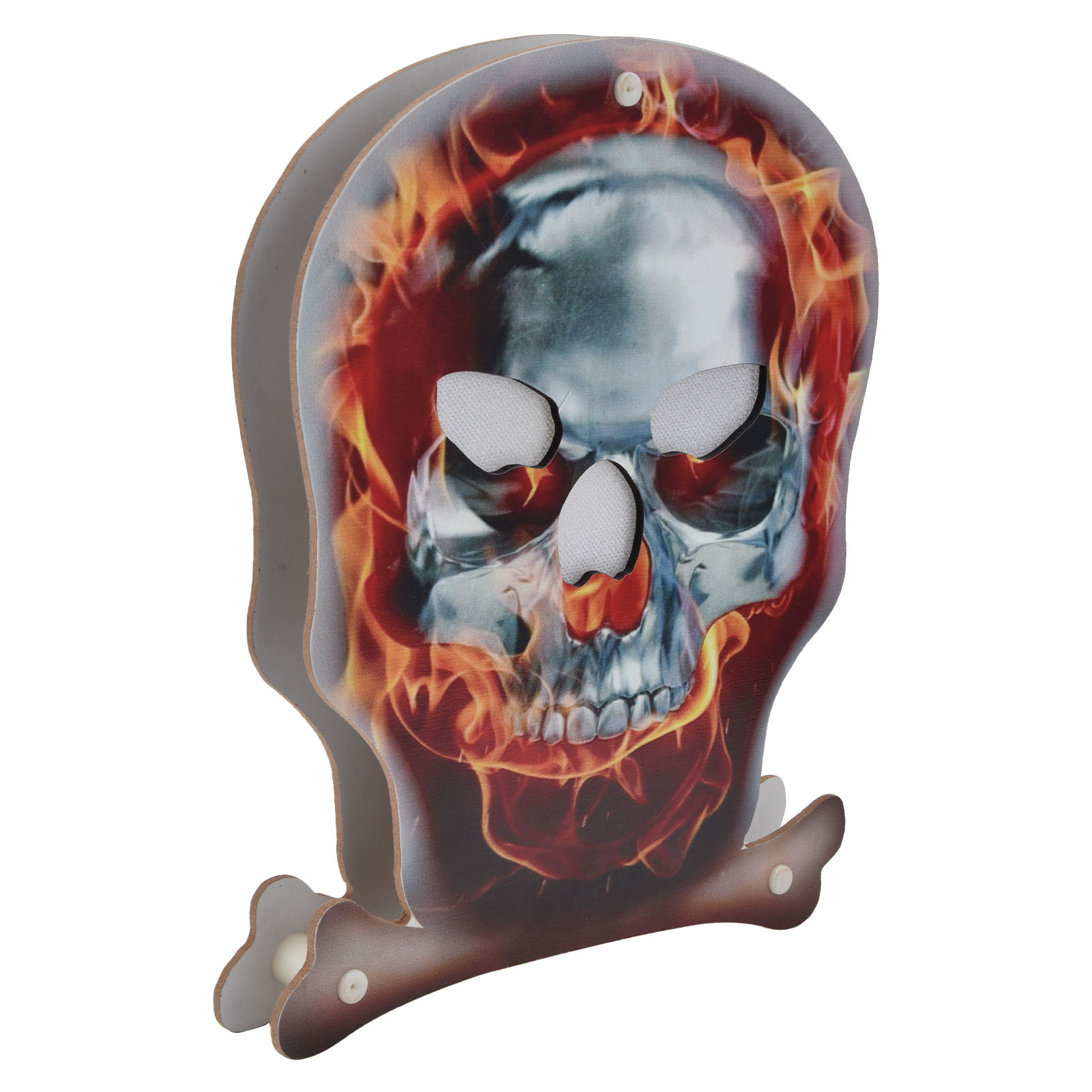Set Mit 2 Tragbaren Led-skelettlichtern, Totenkopf-halloween-dekoration Im Horror-stil, Energiesparende Party-atmosphäre