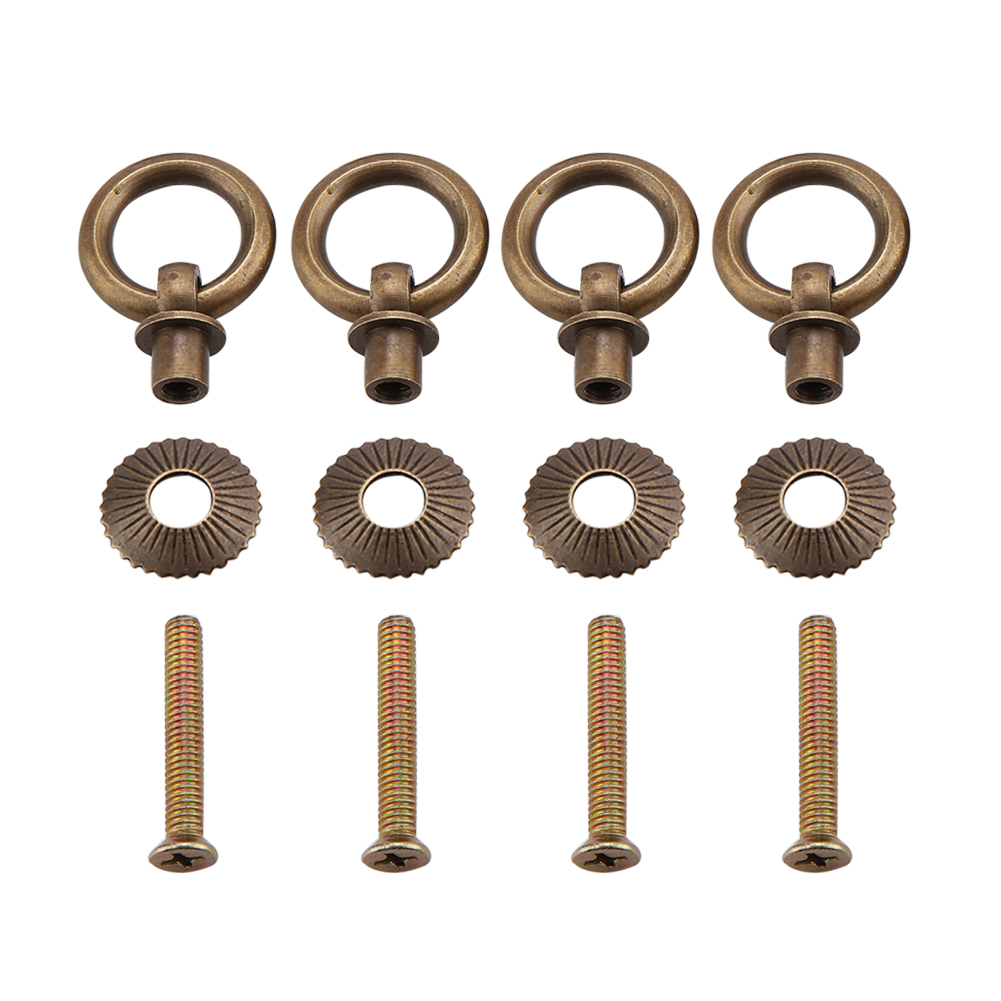 Vintage Mini-ziehgriffe X4, Schubladengriff Aus Antiker Bronze, Zubehör Für Truhen, Kosmetikkästchen, Schmuckkästchen, Retro-einzelknopf, Kästchenbeschläge.