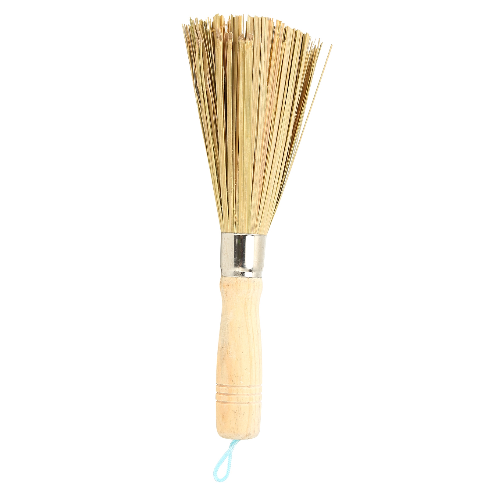 Reinigungsbesen Aus Natürlichem Bambus, Umweltfreundliche Bürste Für Töpfe, Pfannen Und Schüsseln, Langlebiges Küchenutensil, 1 Stück, Ergonomischer Griff.