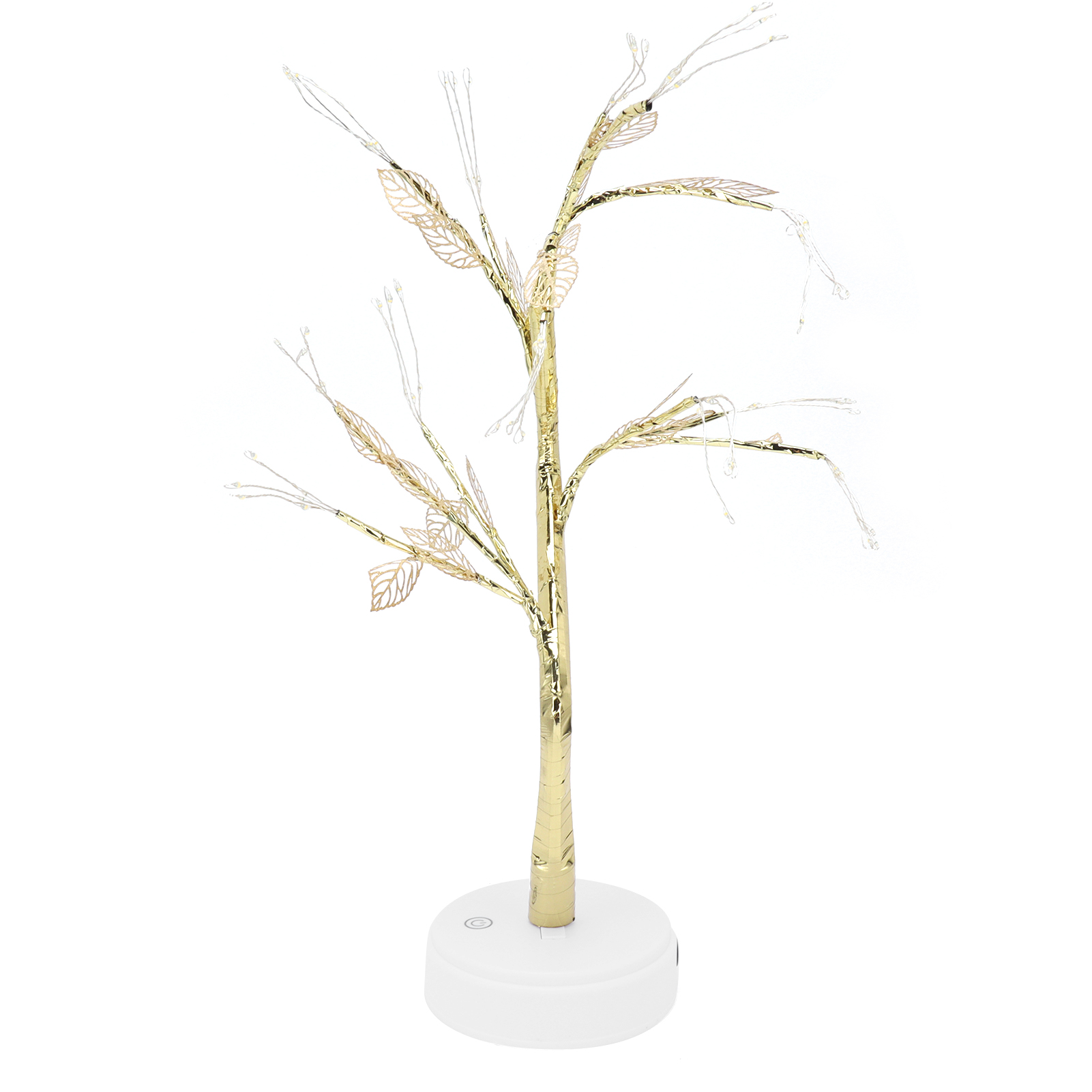 72-led-bonsai-stehlampe Mit Künstlichem Laub, Kupferdraht, Touch-steuerung, Usb-/batteriebetrieb, Wohndekoration