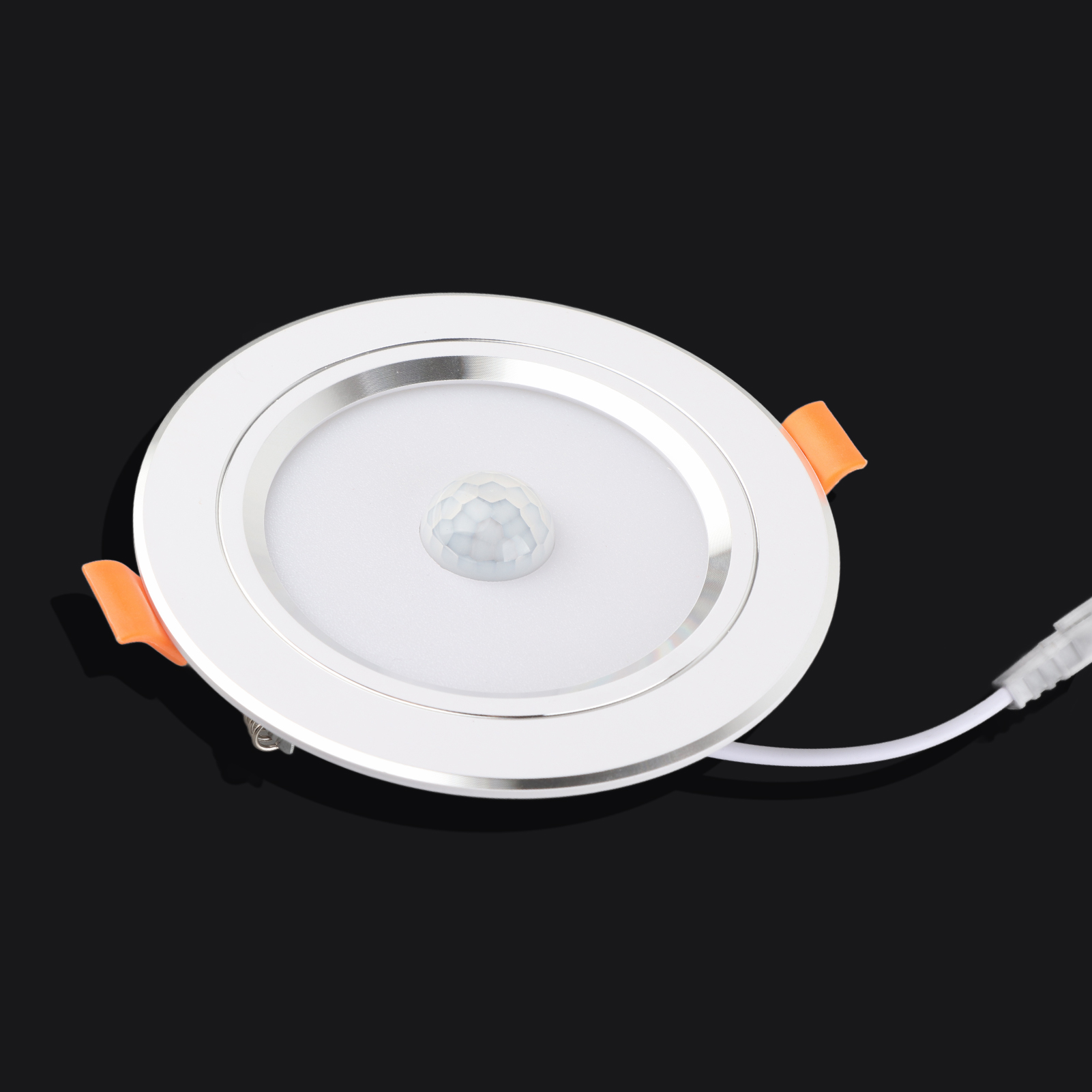 18-w-led-spot Mit Infrarot-bewegungsmelder, Runde Deckenleuchte, 9 W Kaltweiß, Innenbeleuchtung
