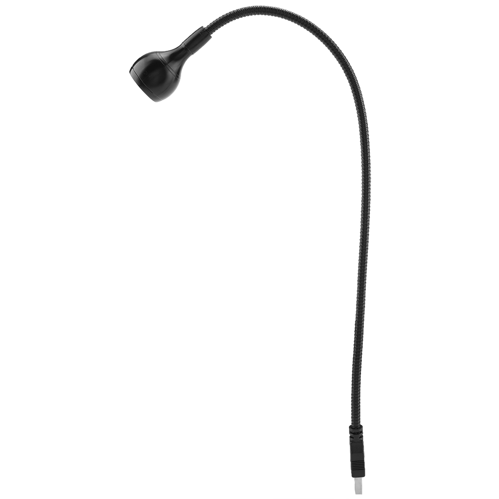 Tragbare Usb-led-lampe Mit Langem, Flexiblem Hals, Zum Lesen Bei Nacht, Warmweißes Und Schwarzes Licht, 1 W, Wiederaufladbar, Verstellbar, Ideal Zum Lesen.