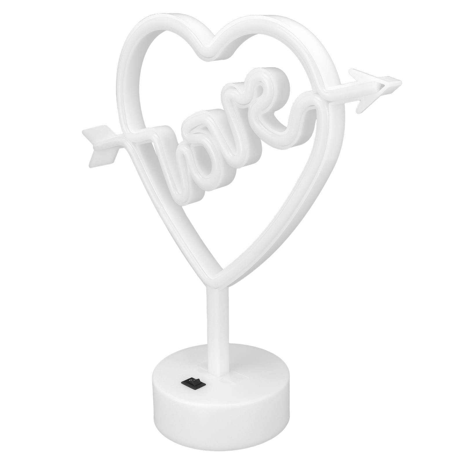 Herzförmige Neonlampe Für Hochzeiten, Led-nachtlicht Für Partydekoration, Kinderzimmer, Wohnzimmer, Usb- Oder Batteriebetrieb, 2 Modi