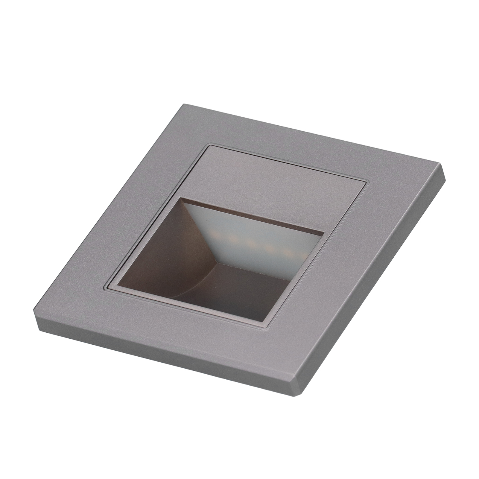 Led-einbauleuchte Für Treppen Und Flure, Warmweißes Licht, 85–220 V, Grau, Moderner Wandstrahler